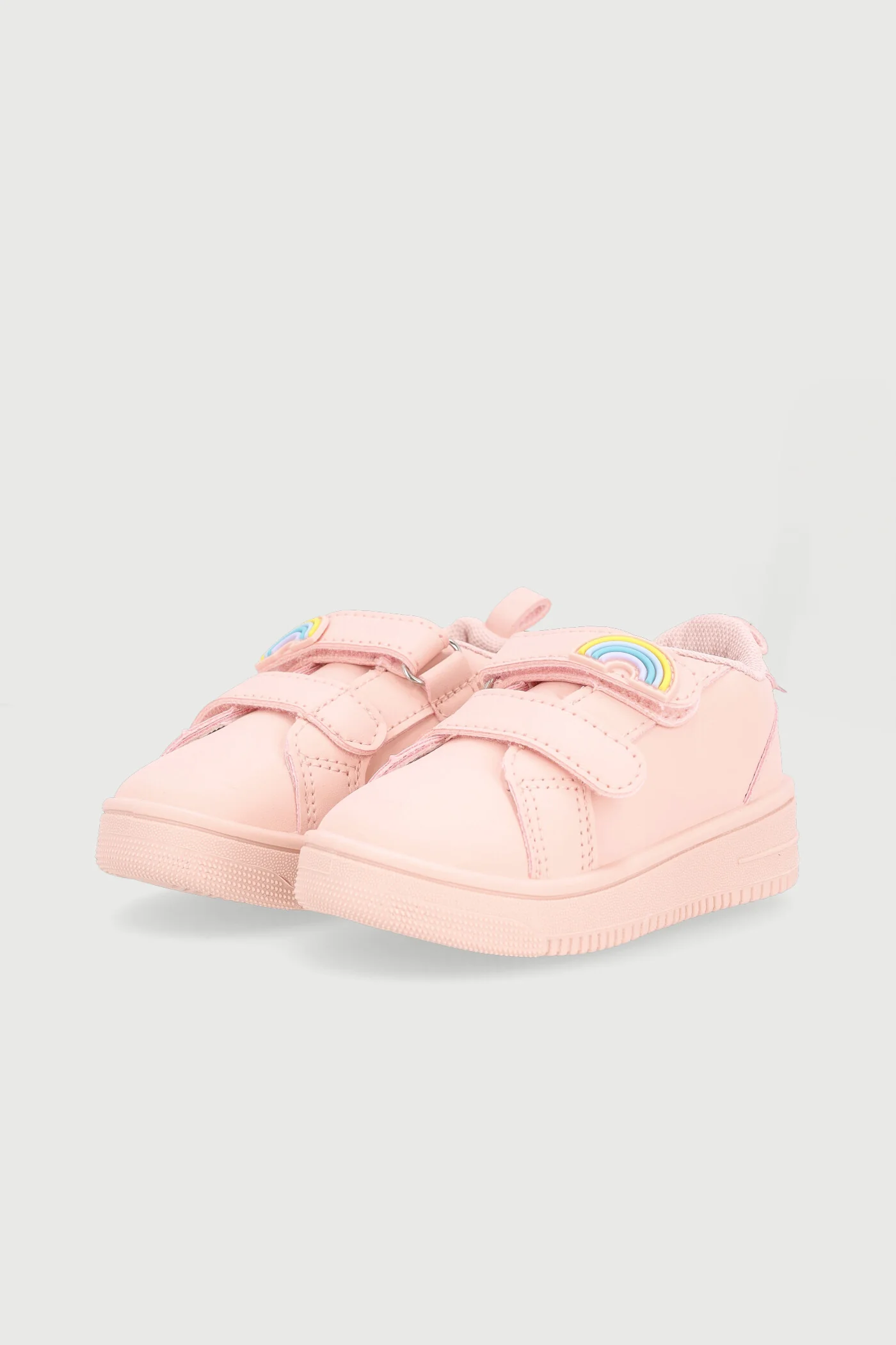 Baby Girls Velcro Sneaker - Peach - Image 3