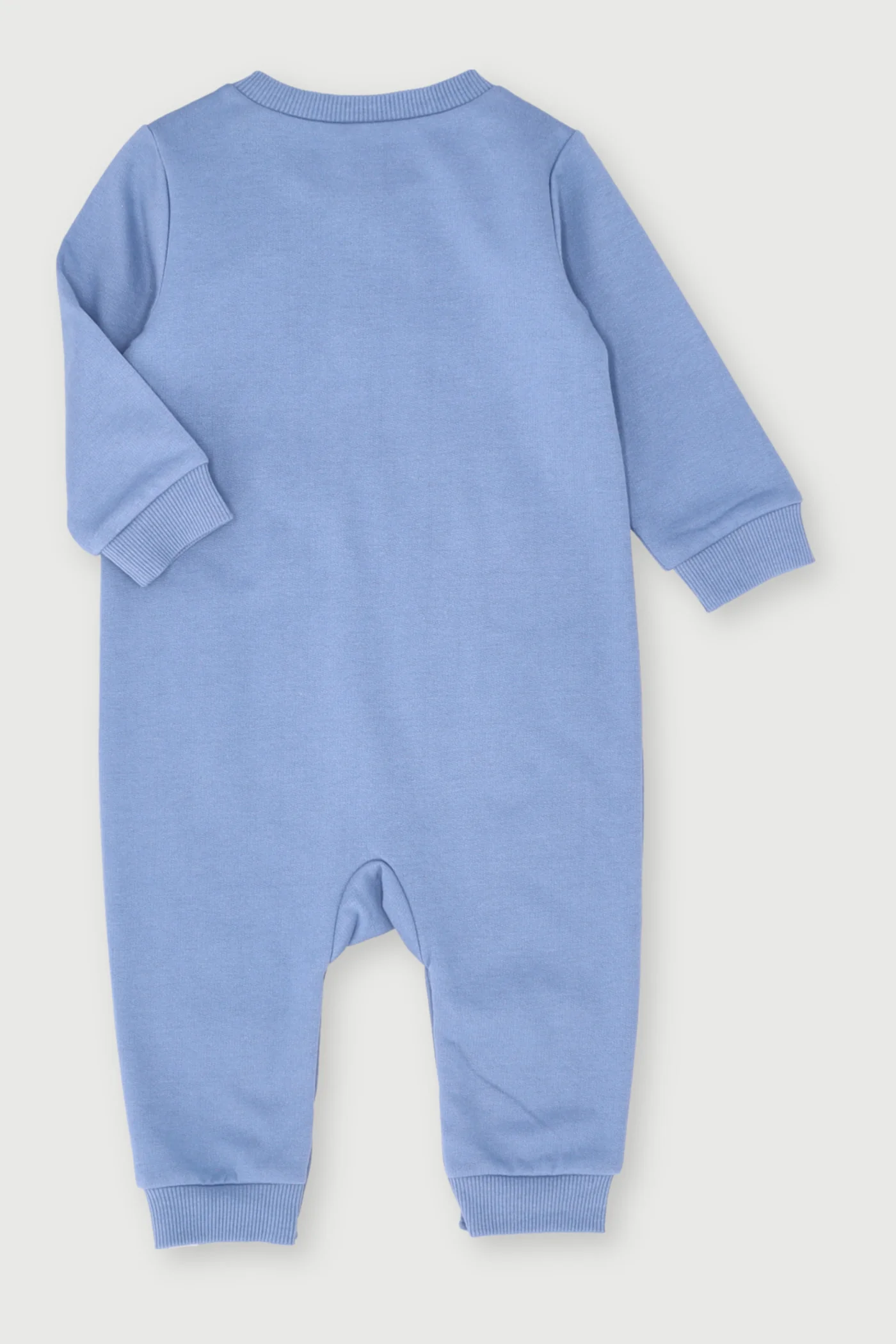 Baby Newest Member Of The Pack Brushed Romper - Acid Wash Blue - Image 2