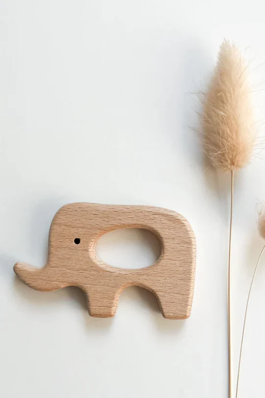Stikkilolo Wooden Elephant Teether - Image 2