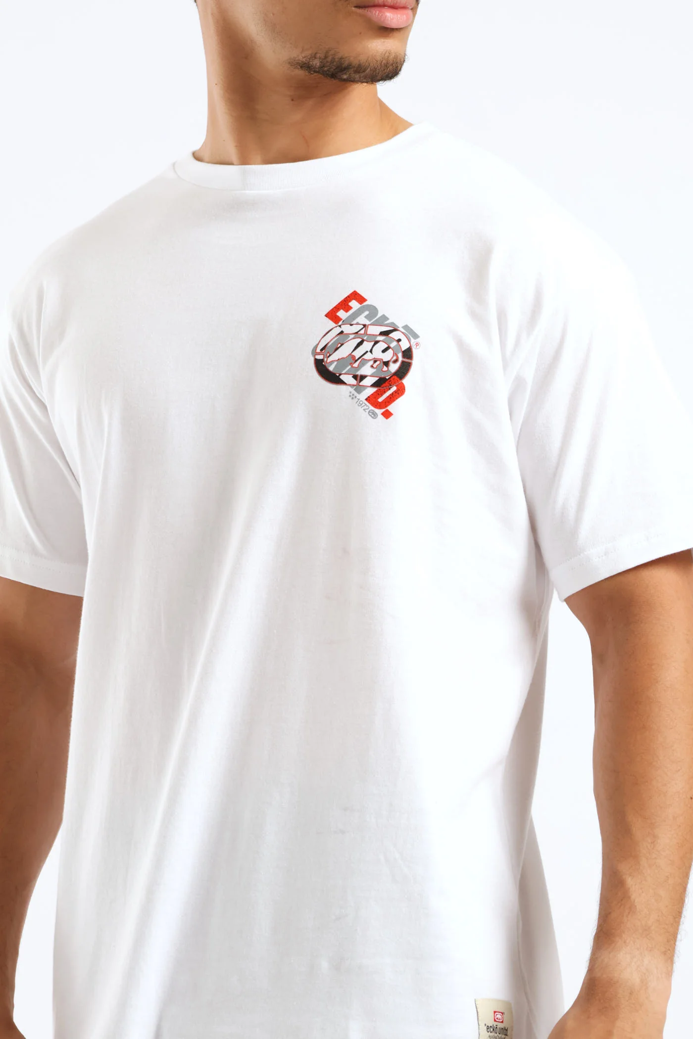 Back Print Script Tee - White - Image 2