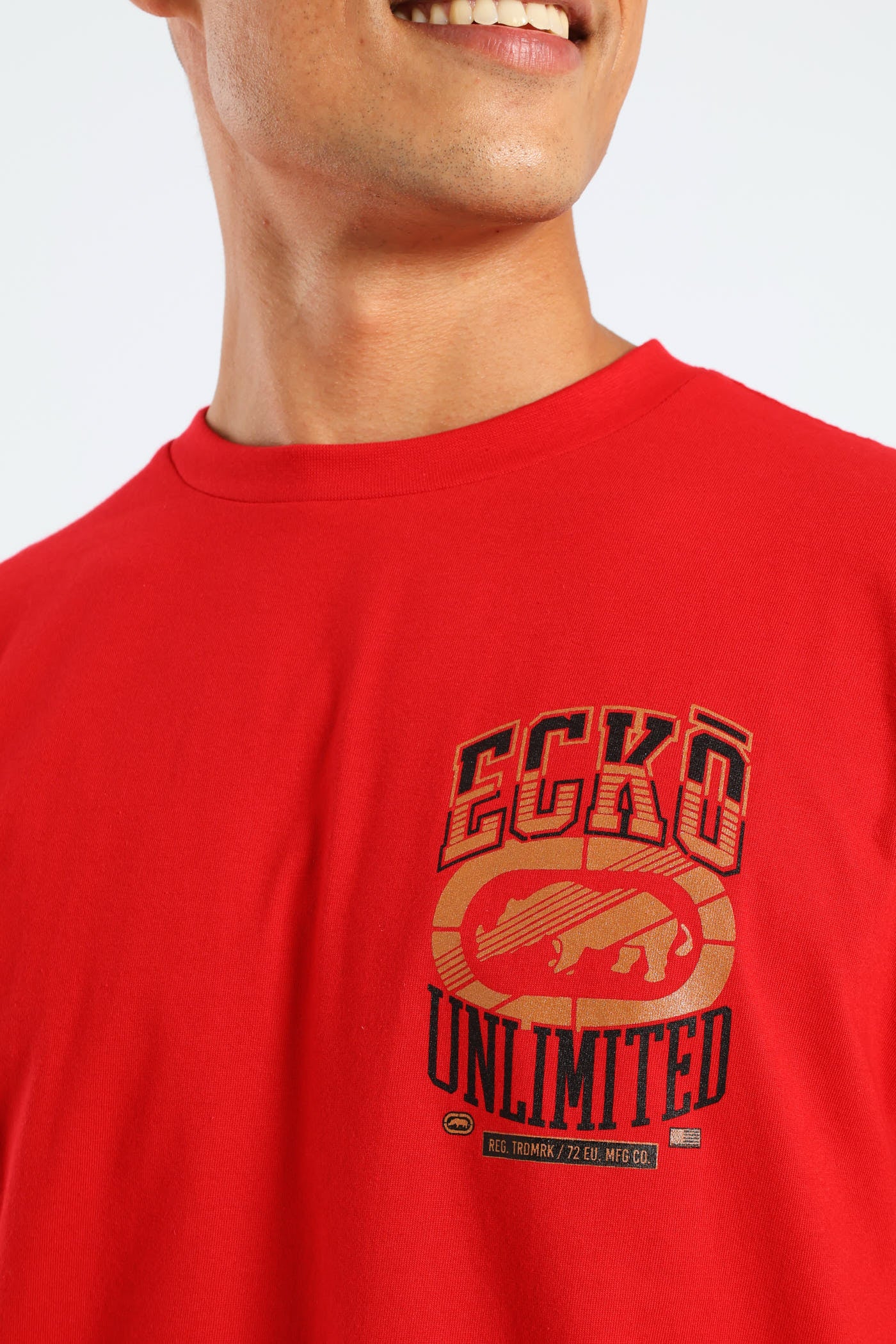 Back Print Tee - Red - Image 4