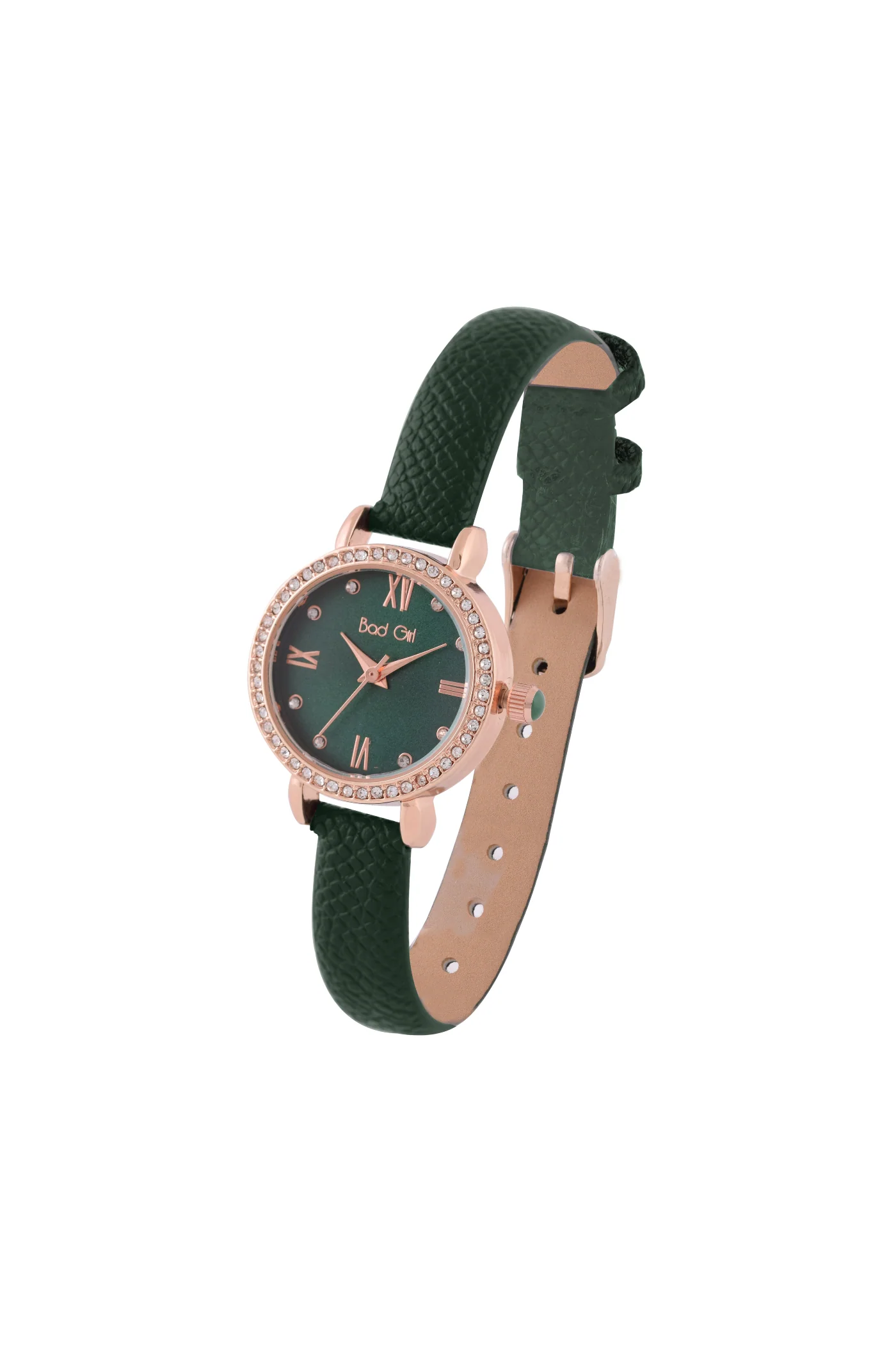 Bad Girl Emerald - Stones Pu [Green & Rosegold] - Image 2
