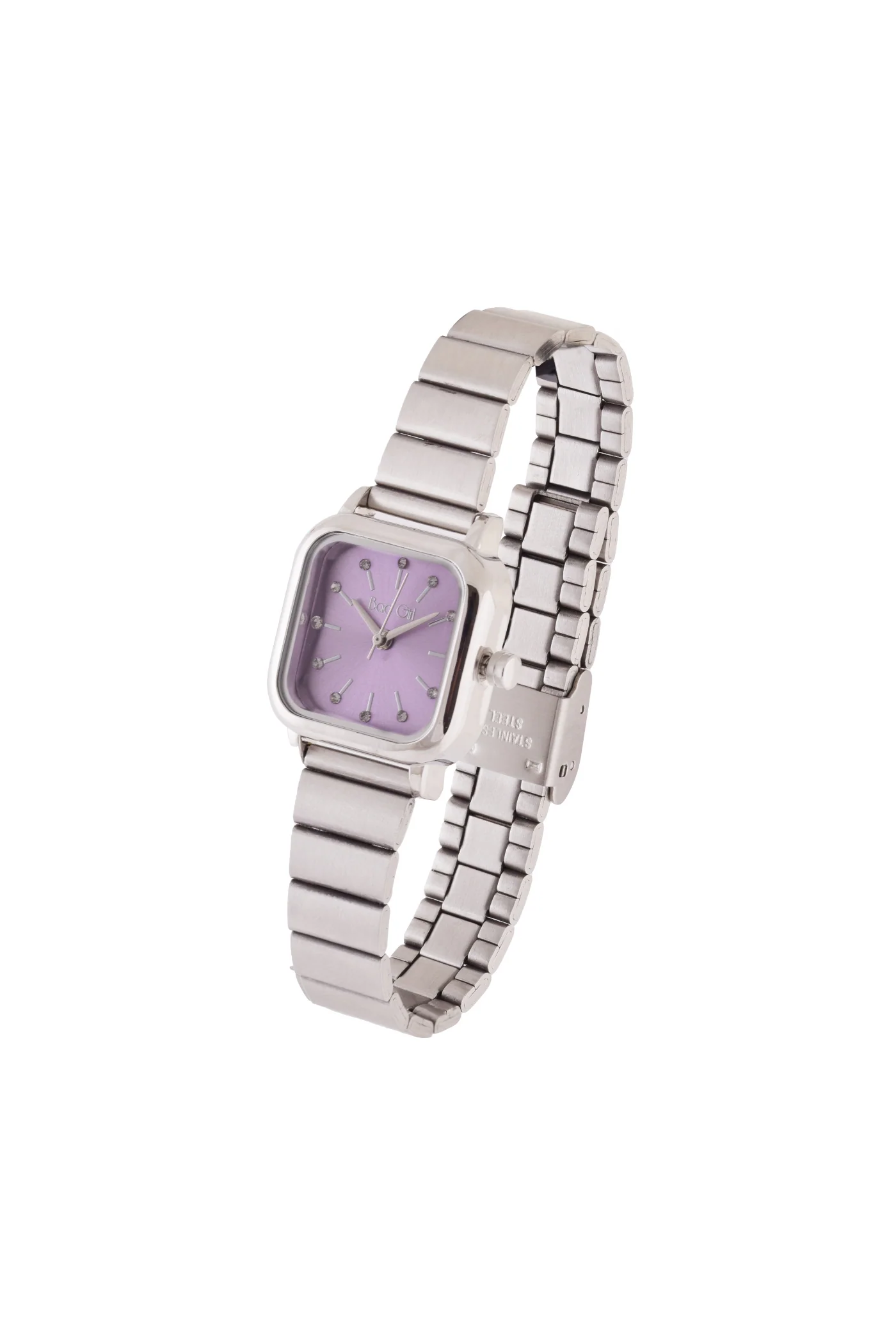 Bad Girl Watch - Silver & Lilac Cube - Image 2