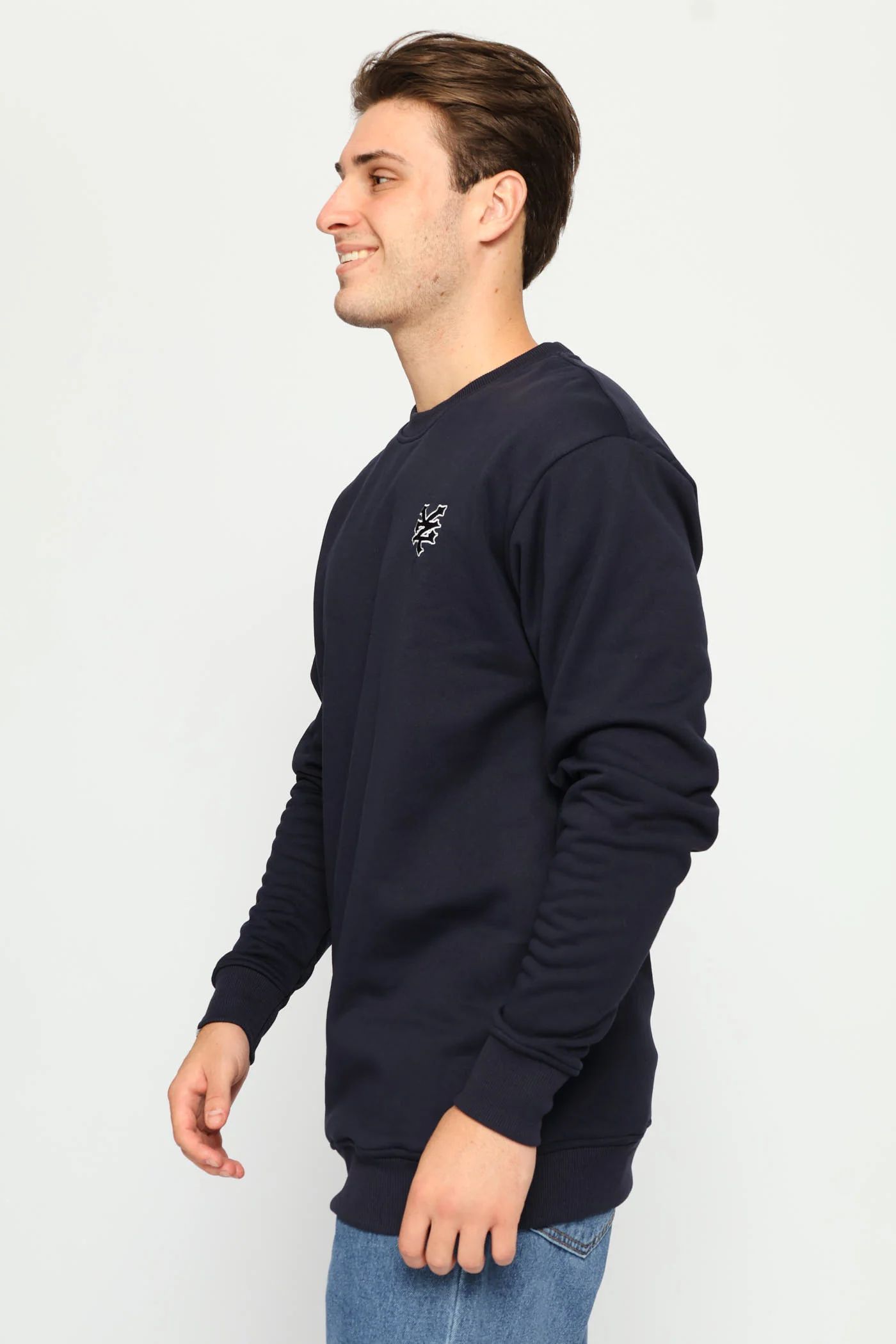 Badge Crew Top - Navy - Image 3