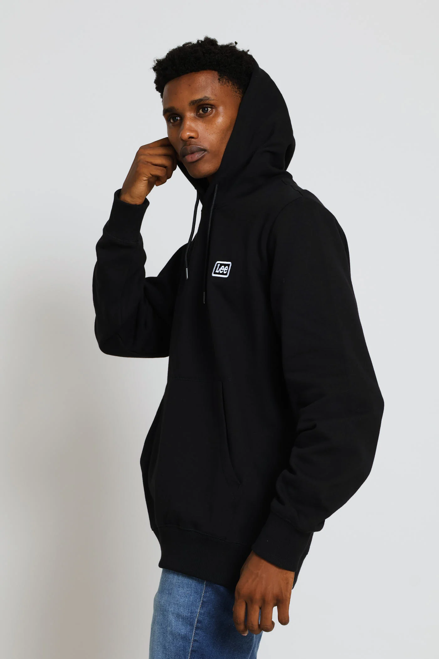Badge Hoodie - Black - Image 7