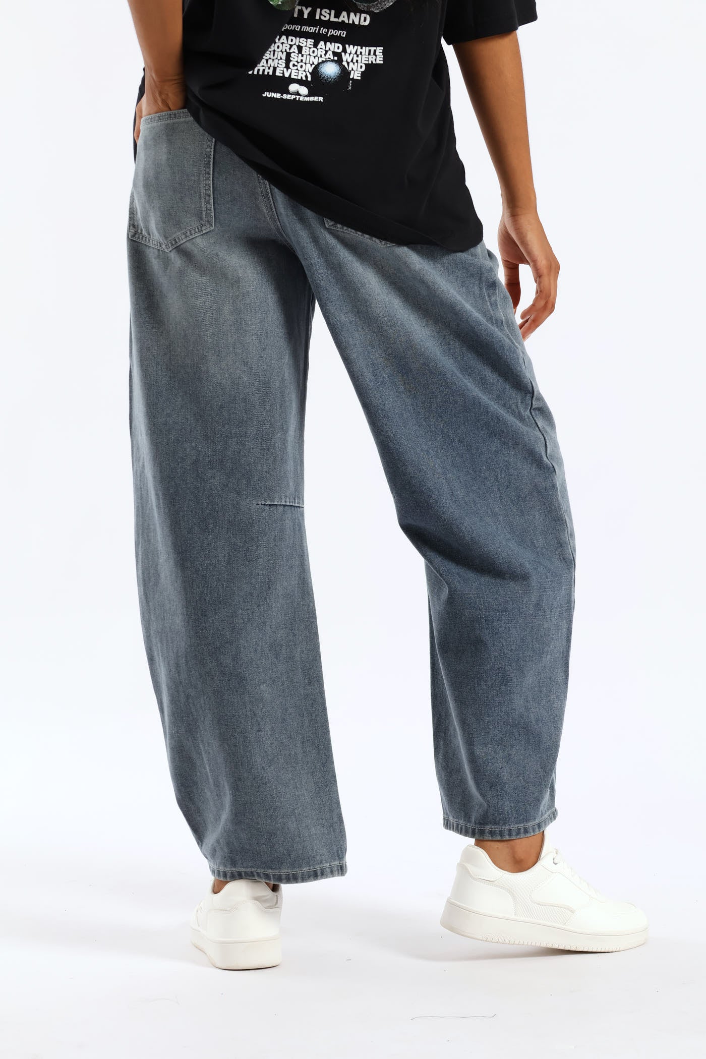 Baggy Balloon Jean - Dark Ink - Image 4