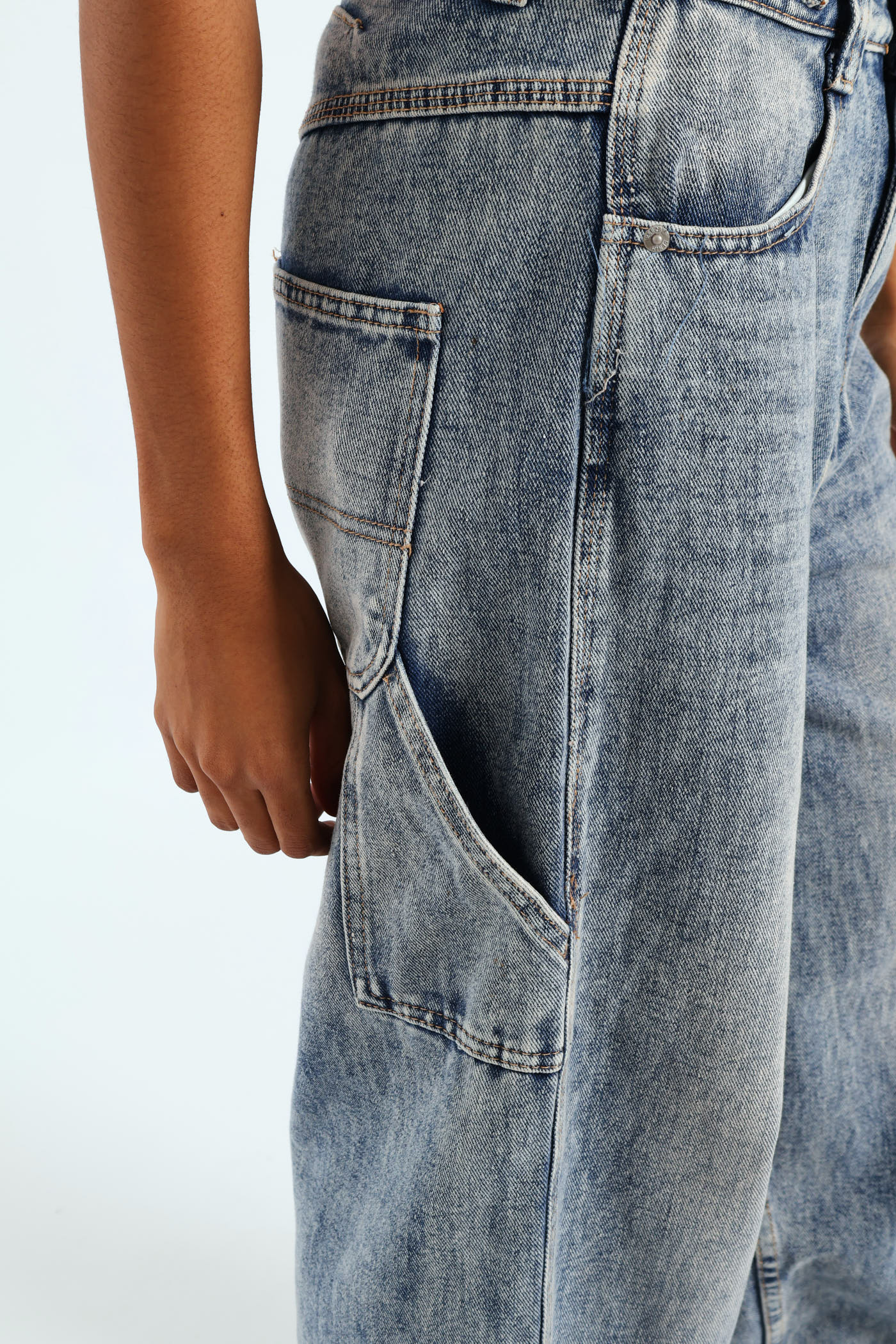Baggy Carpenter Denim - Salty Mid Wash - Image 2