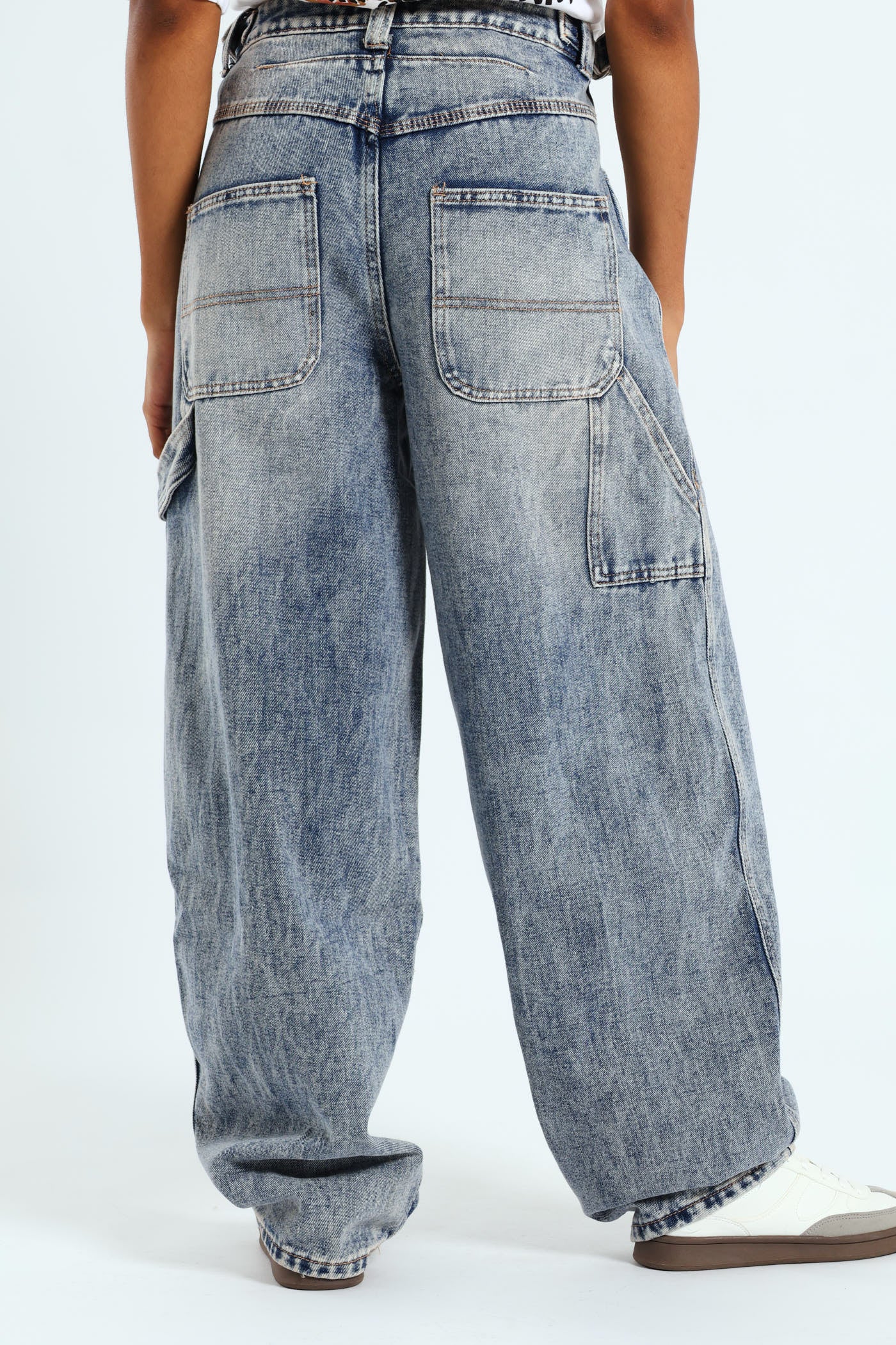 Baggy Carpenter Denim - Salty Mid Wash - Image 5