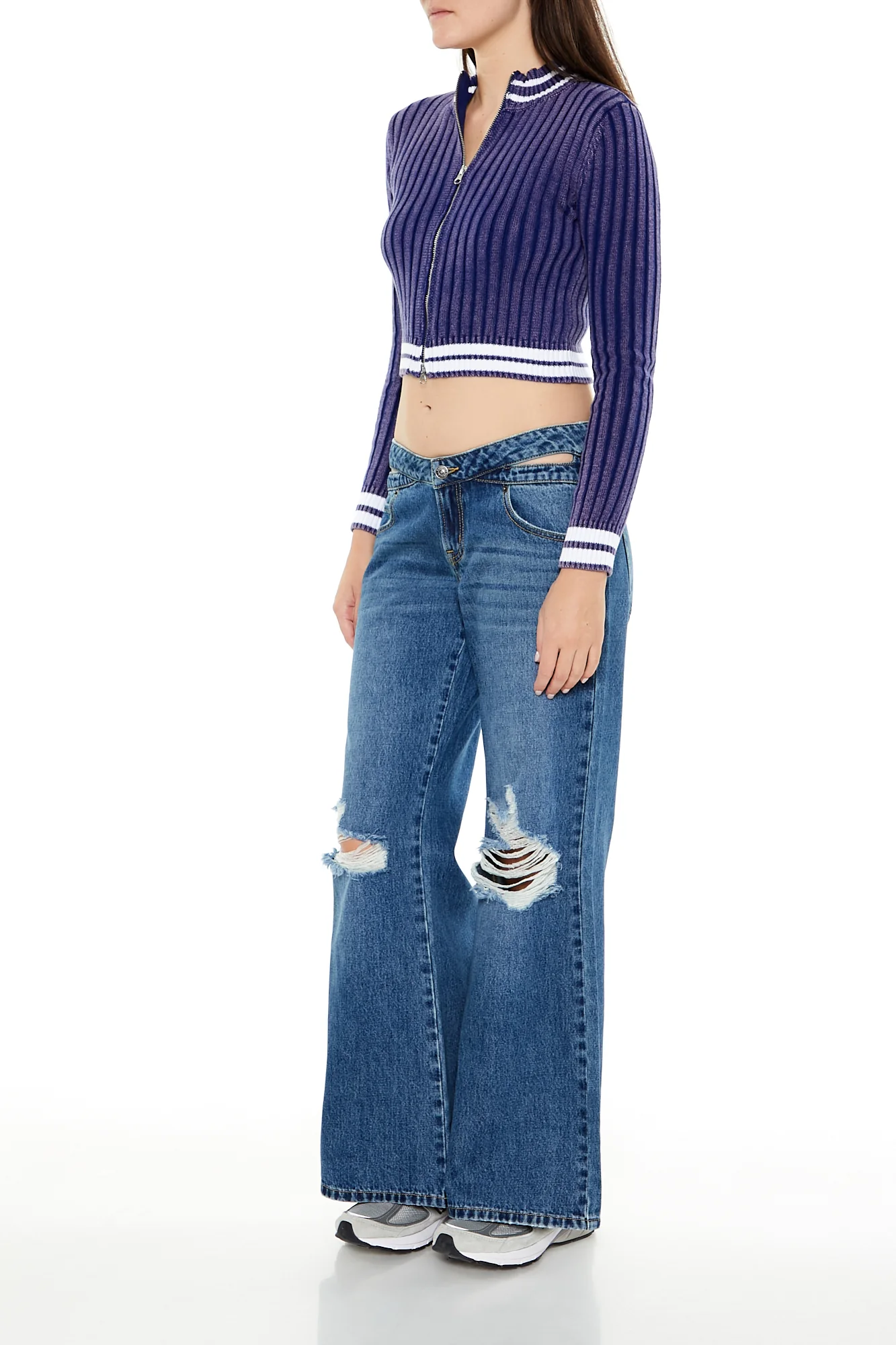 Baggy Denim Jean - Mid Blue - Image 3