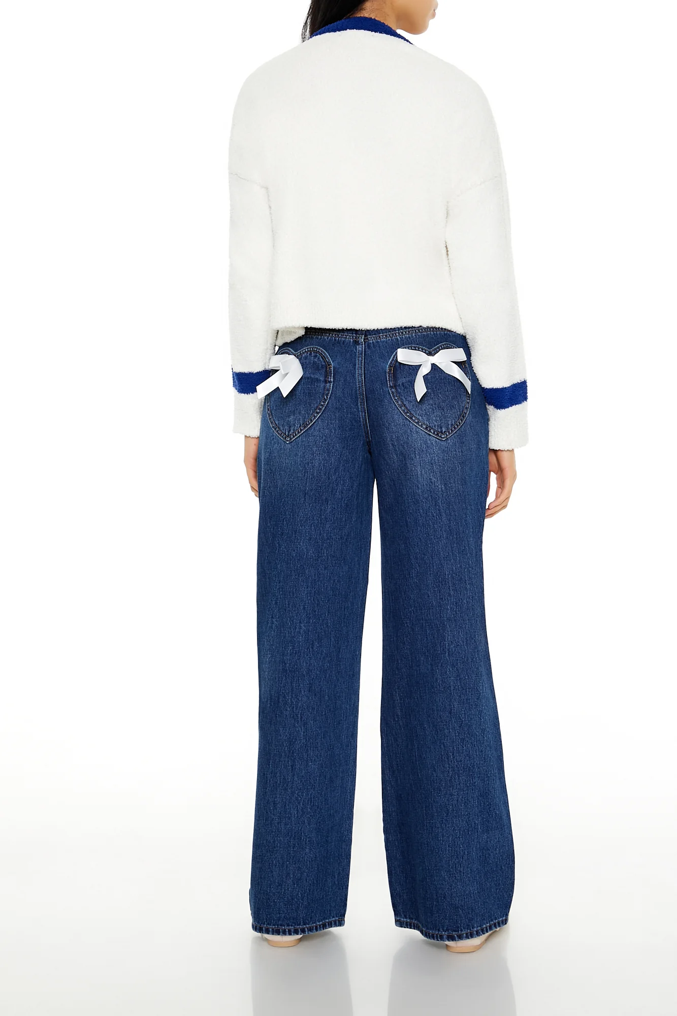 Baggy Denim Jean - Dark Blue - Image 12
