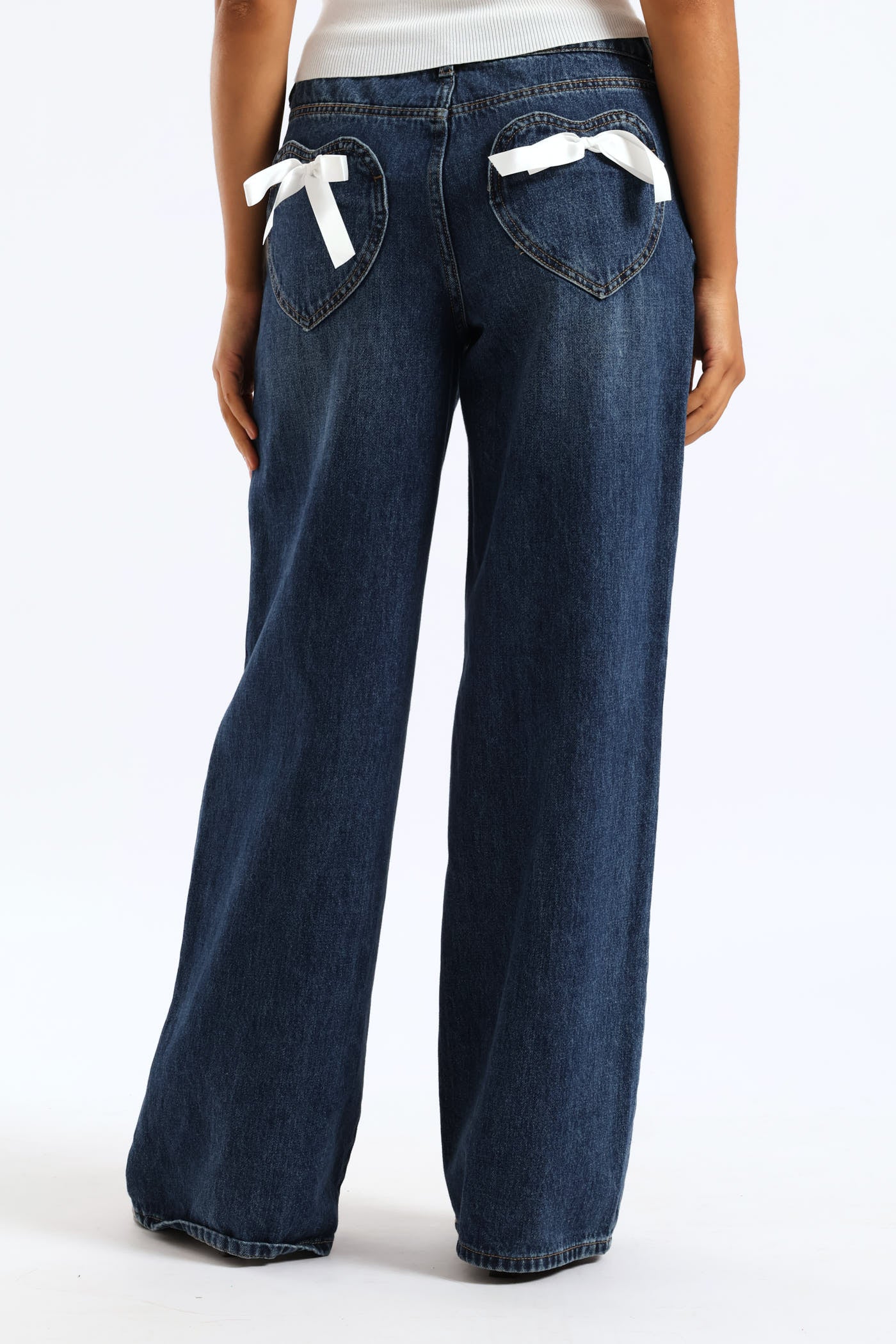 Baggy Denim Jean - Dark Blue - Image 2