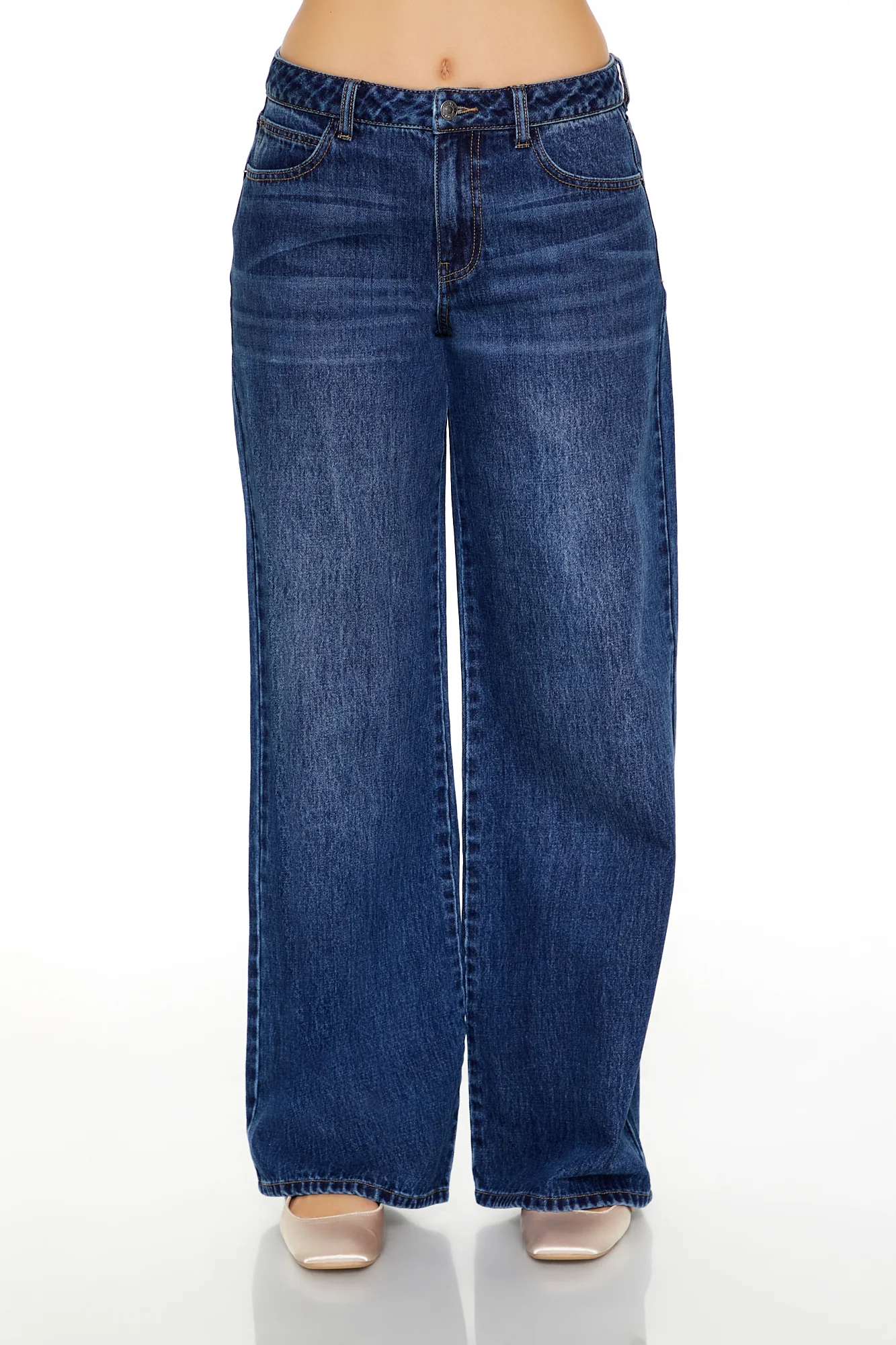 Baggy Denim Jean - Dark Blue - Image 8