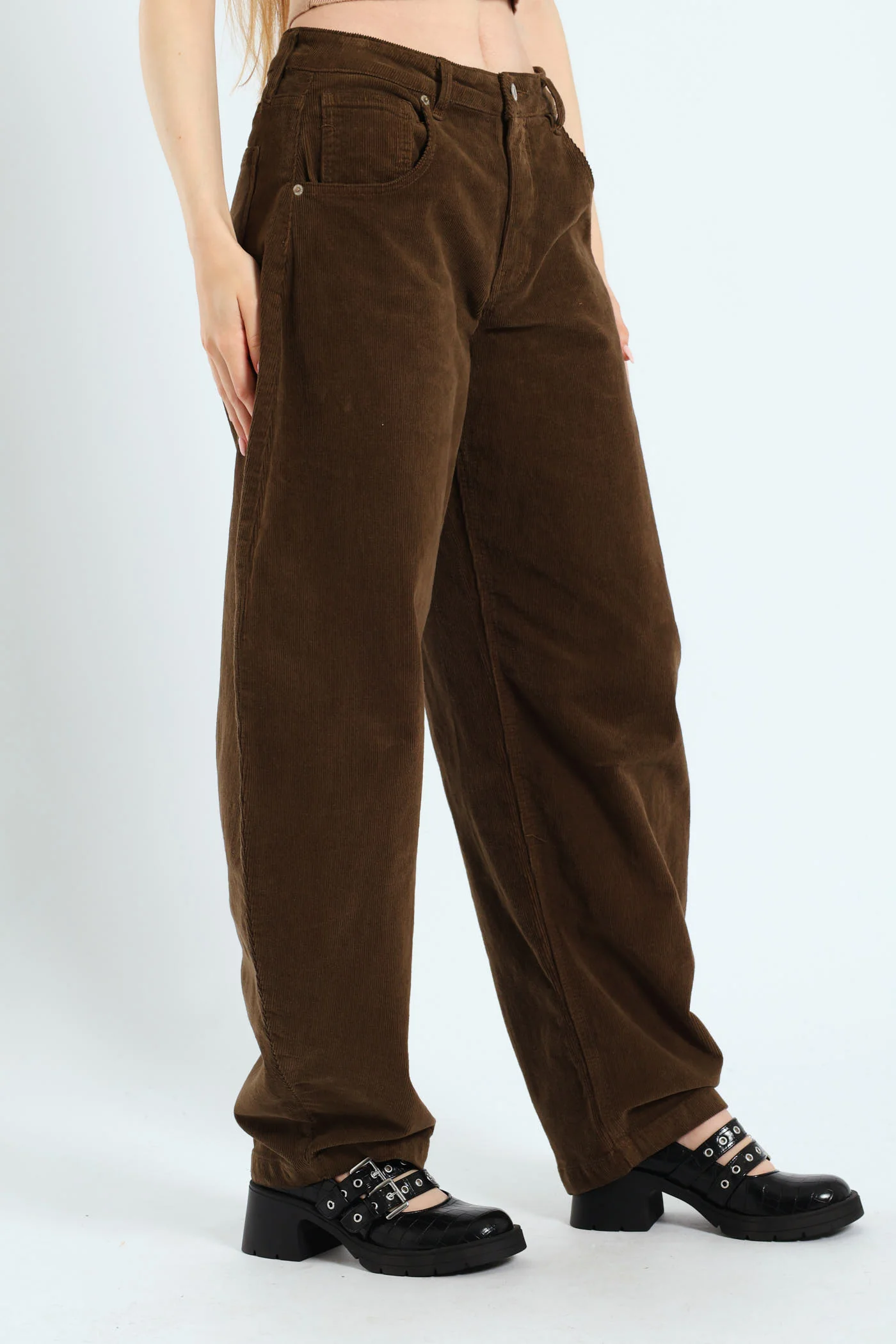 Baggy Denim Pant - Khaki - Image 3
