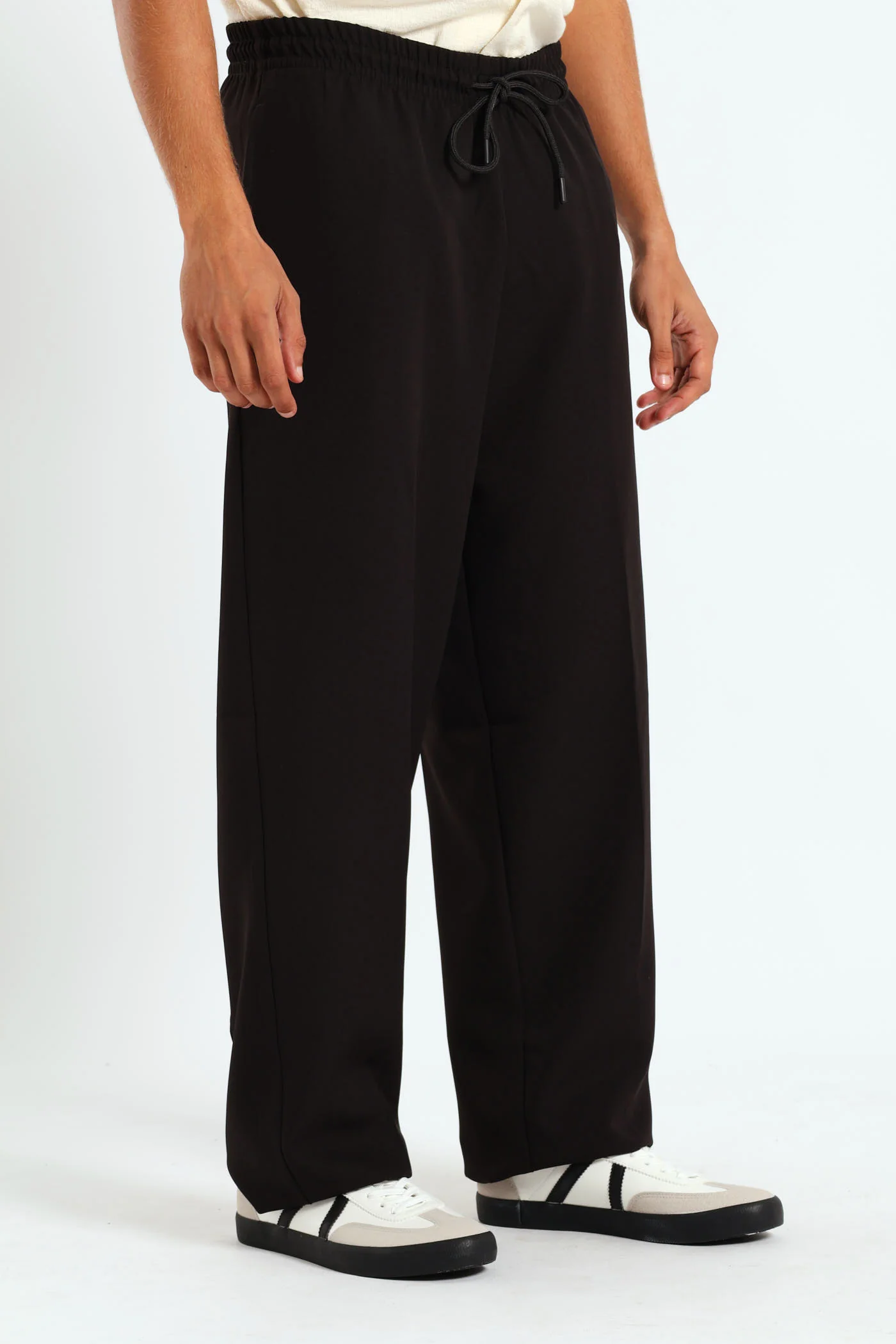 Baggy Smart Pants - Black - Image 2