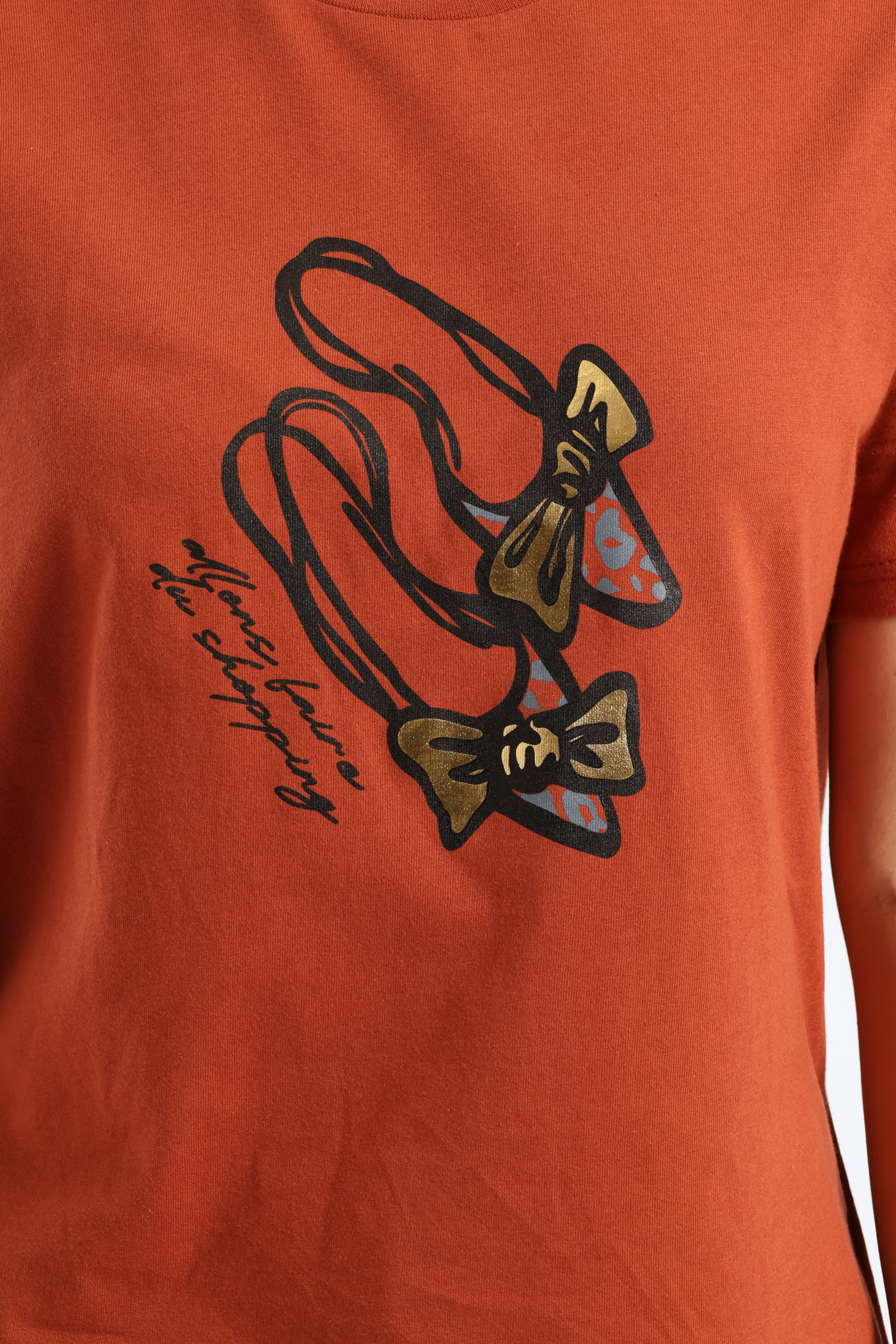 Ballet Shoes Boxy Tee - Crimson - Image 2