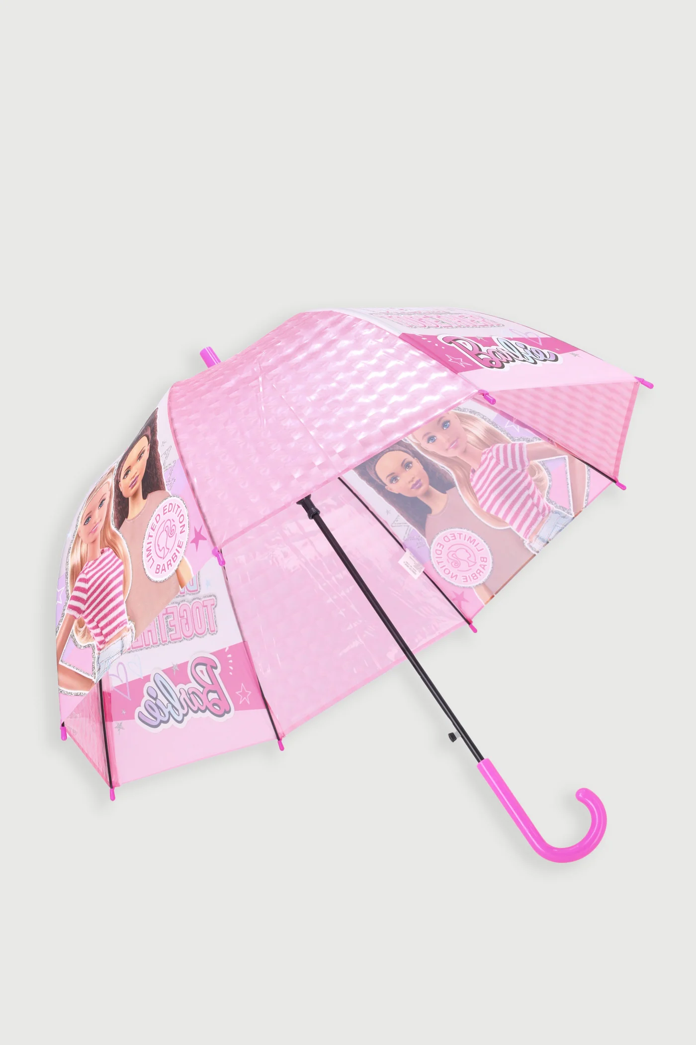 Pre-Girls Barbie Umbrella - Pink - Image 2