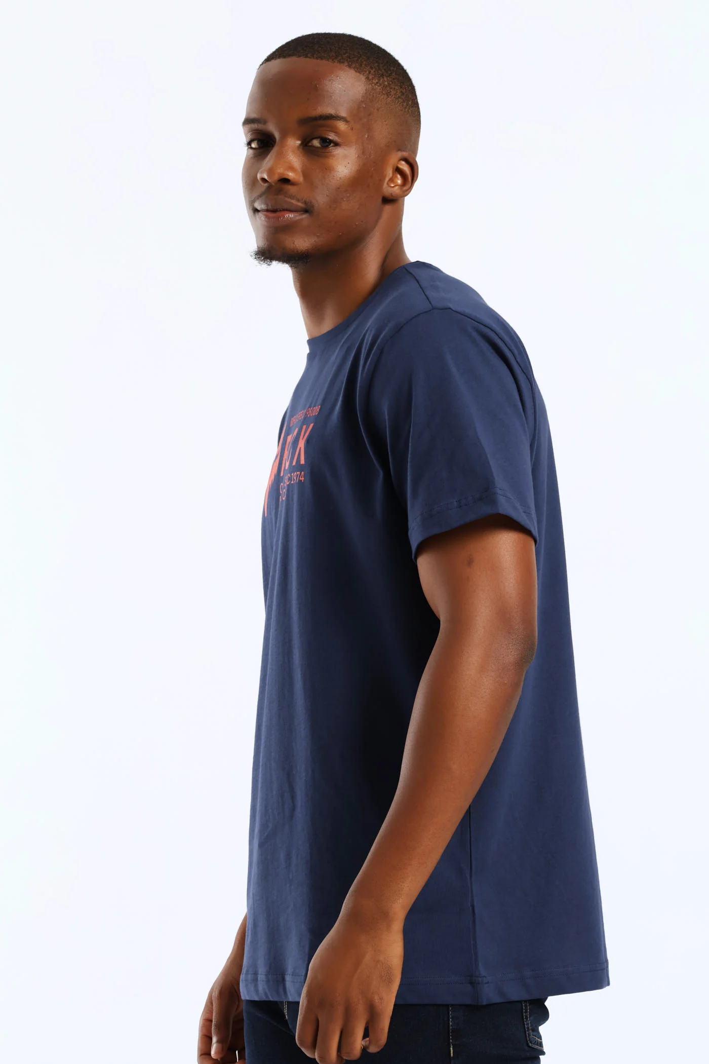 Barge Tee - Navy - Image 4
