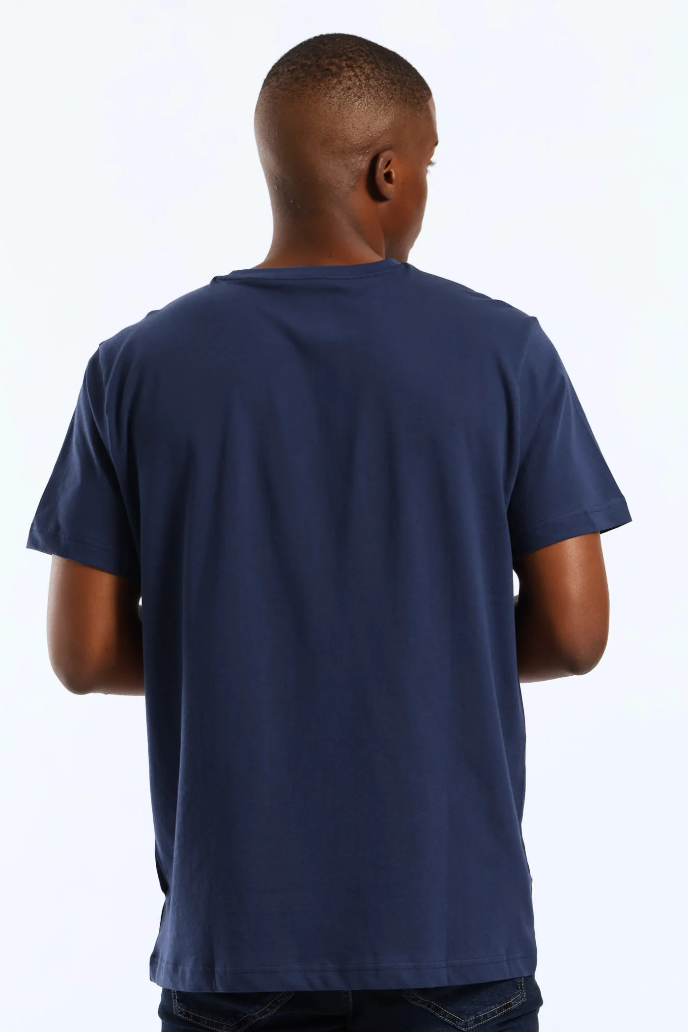 Barge Tee - Navy - Image 5