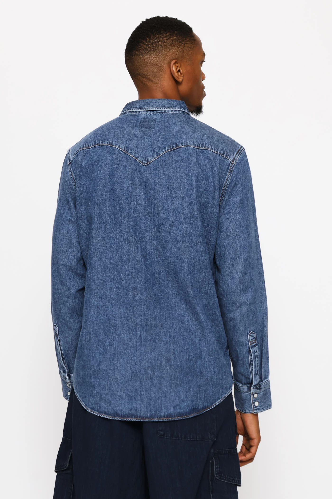 Barstow Standard Solucell Western Shirt - Mid Wash - Image 4
