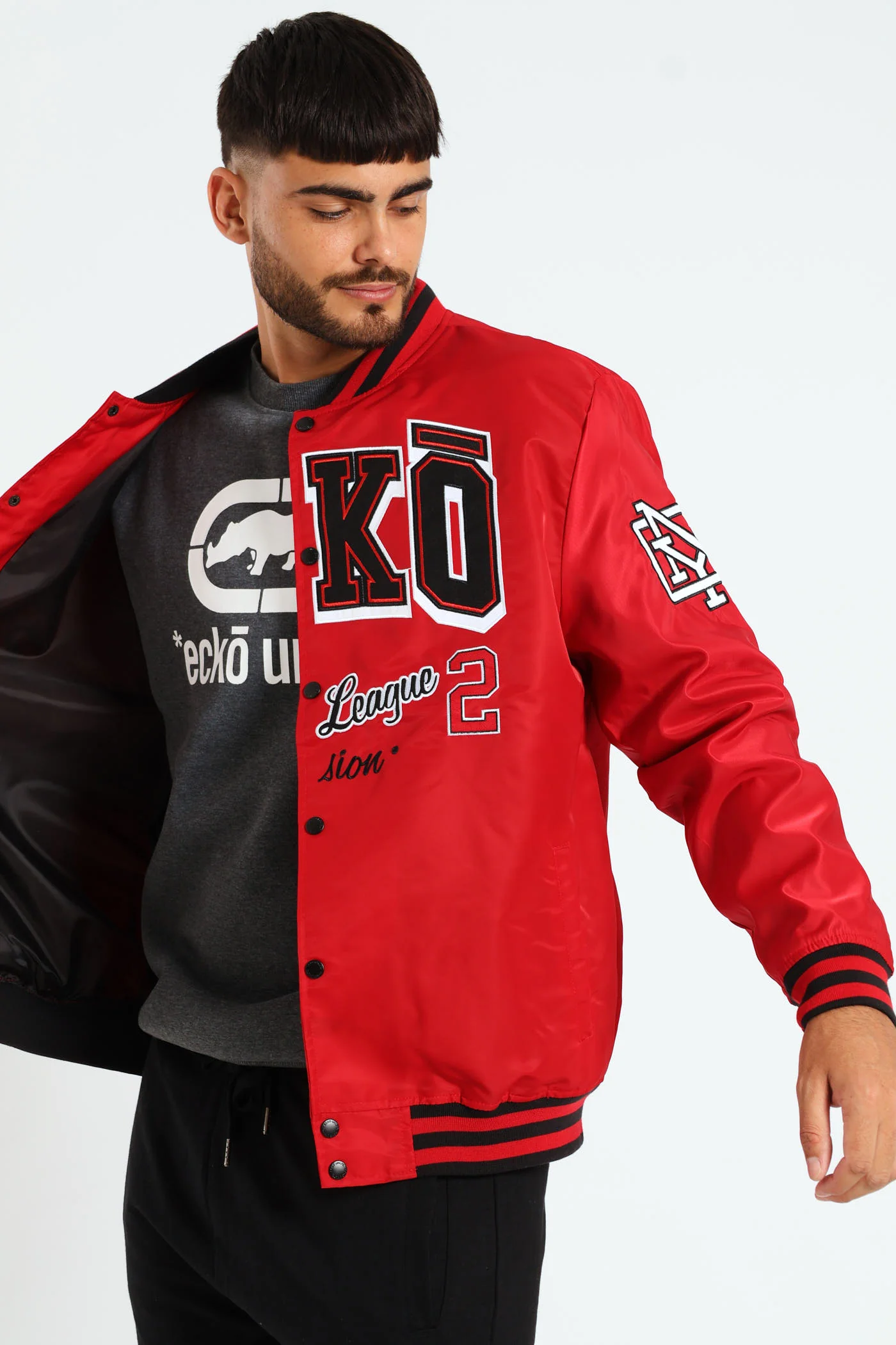 Baseball Jacket - Red - Image 2