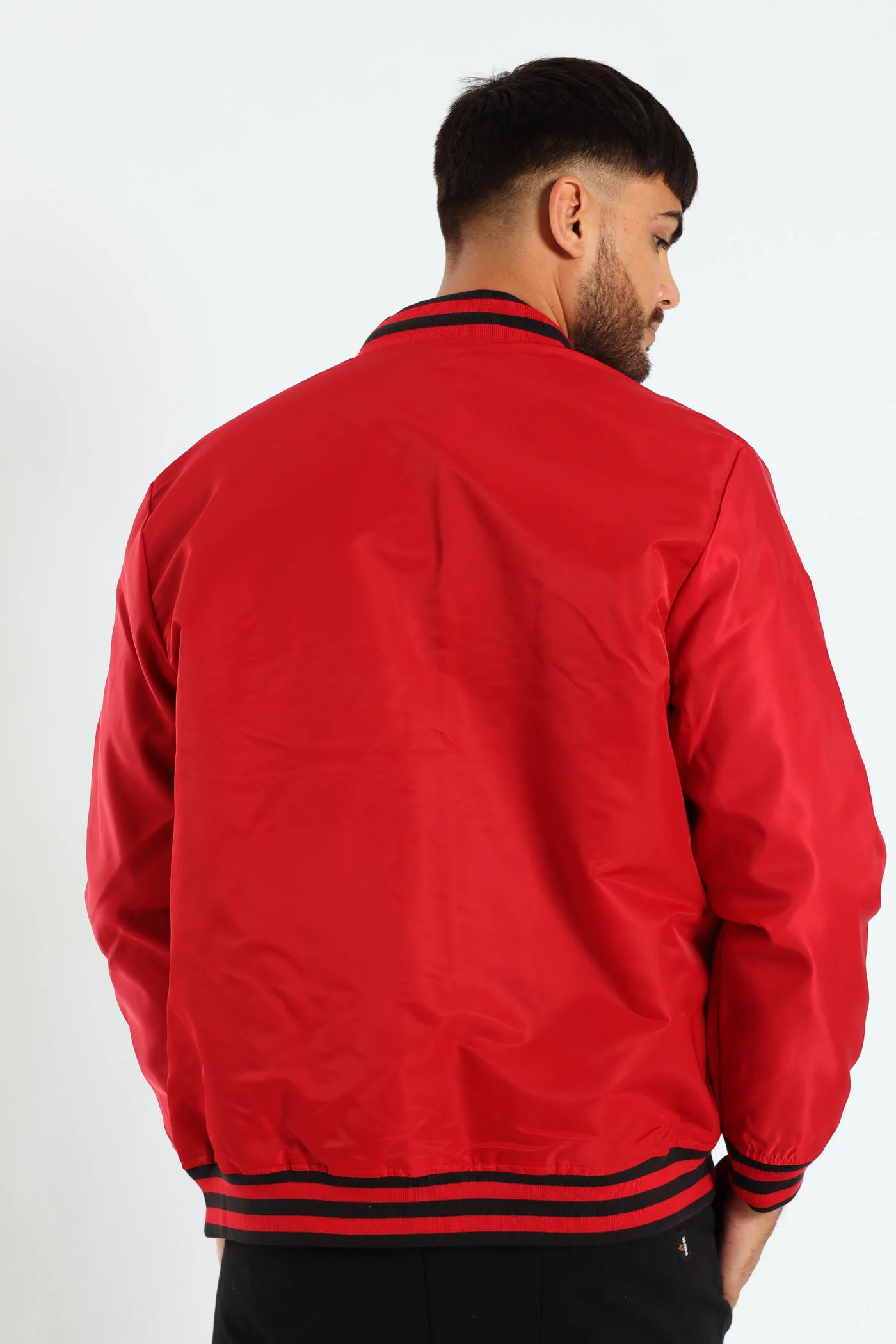 Baseball Jacket - Red - Image 3