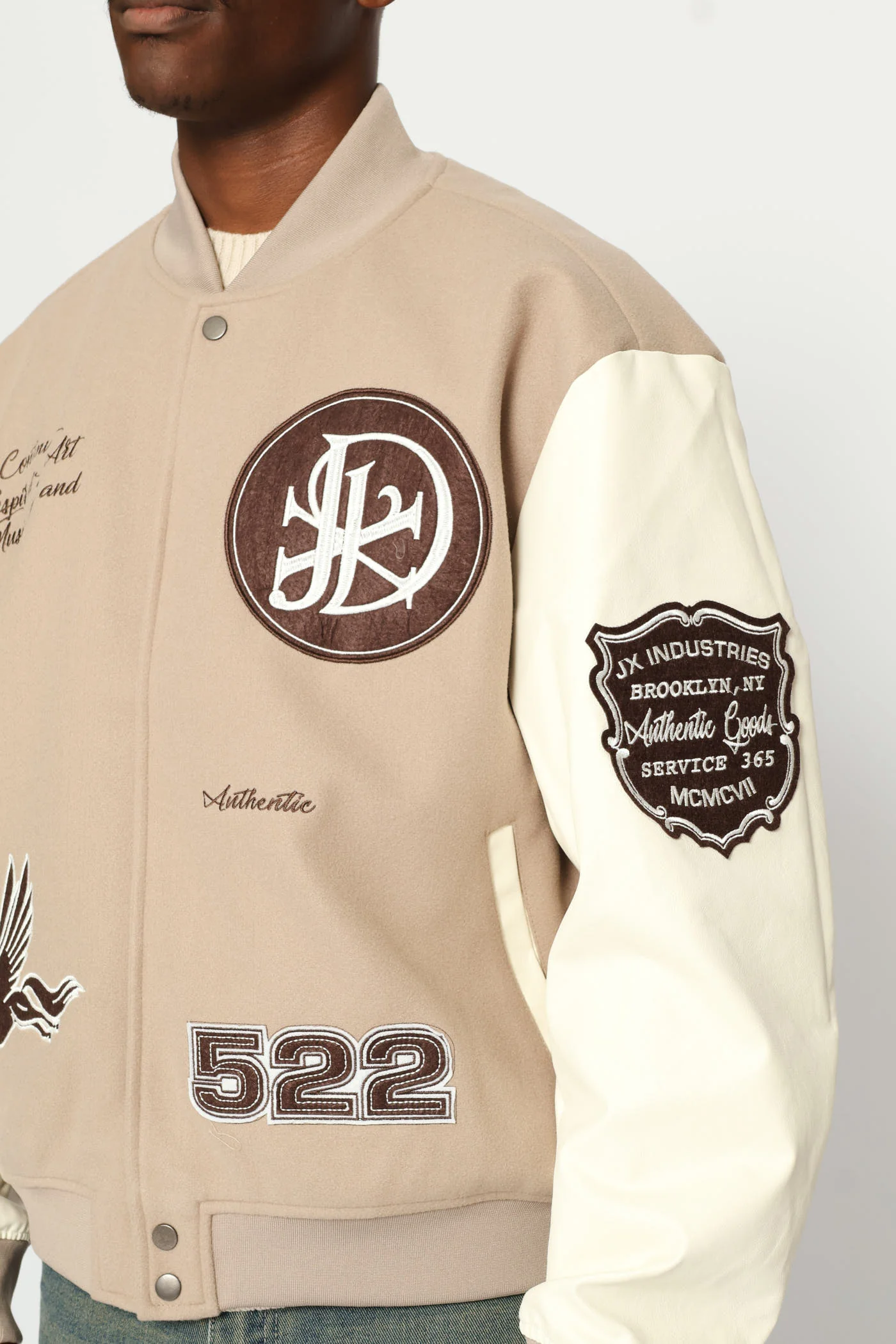 Baseball Jacket - Stone - Image 2