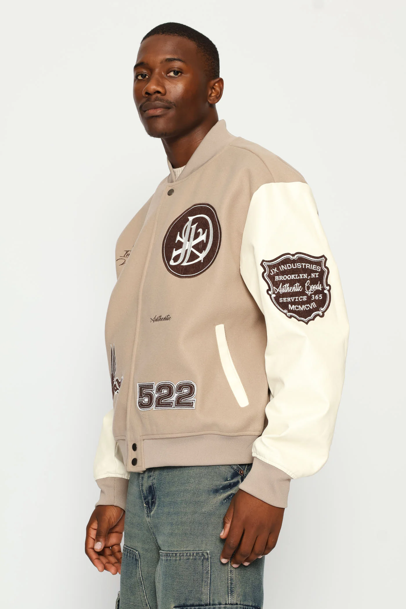 Baseball Jacket - Stone - Image 5