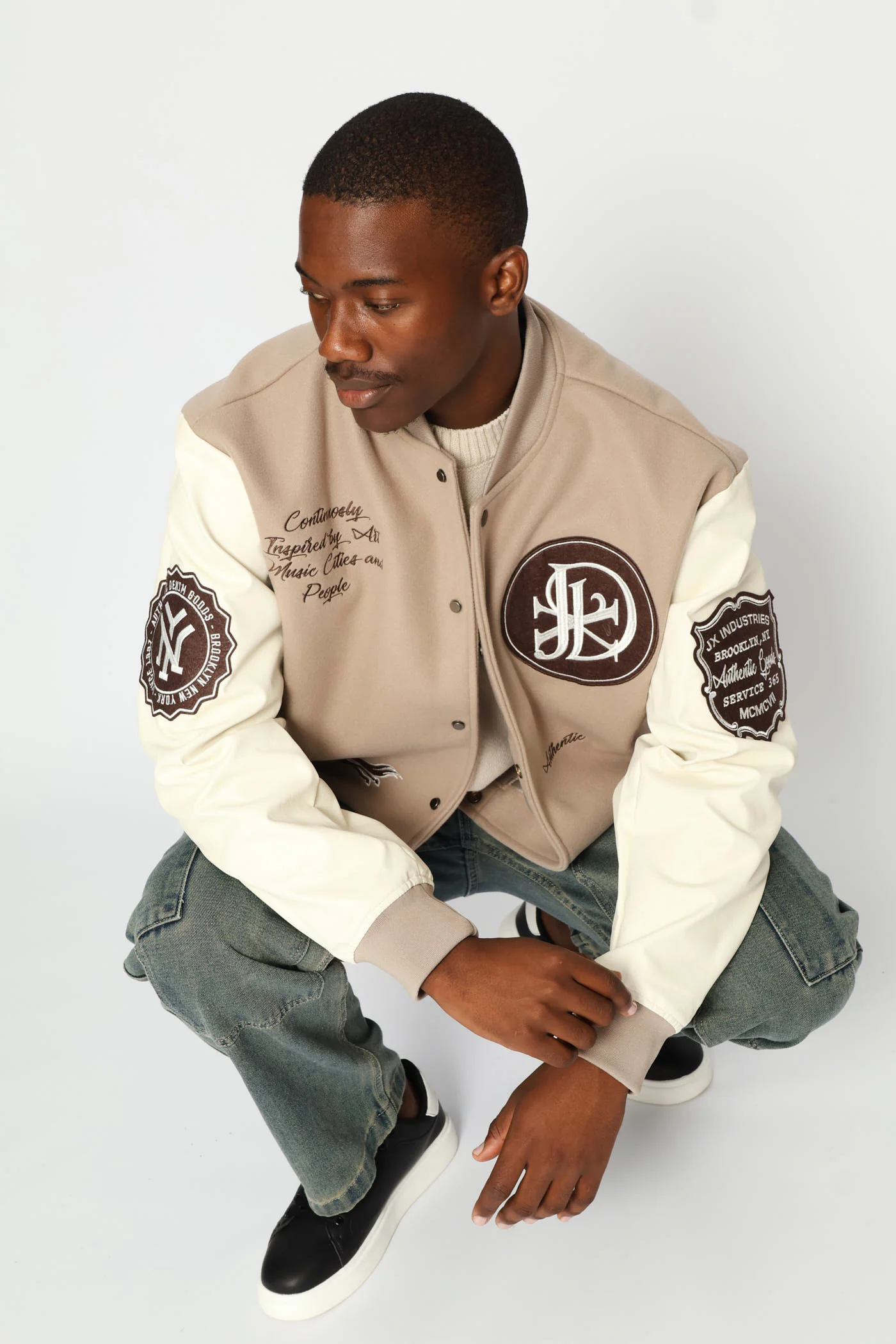Baseball Jacket - Stone - Image 7