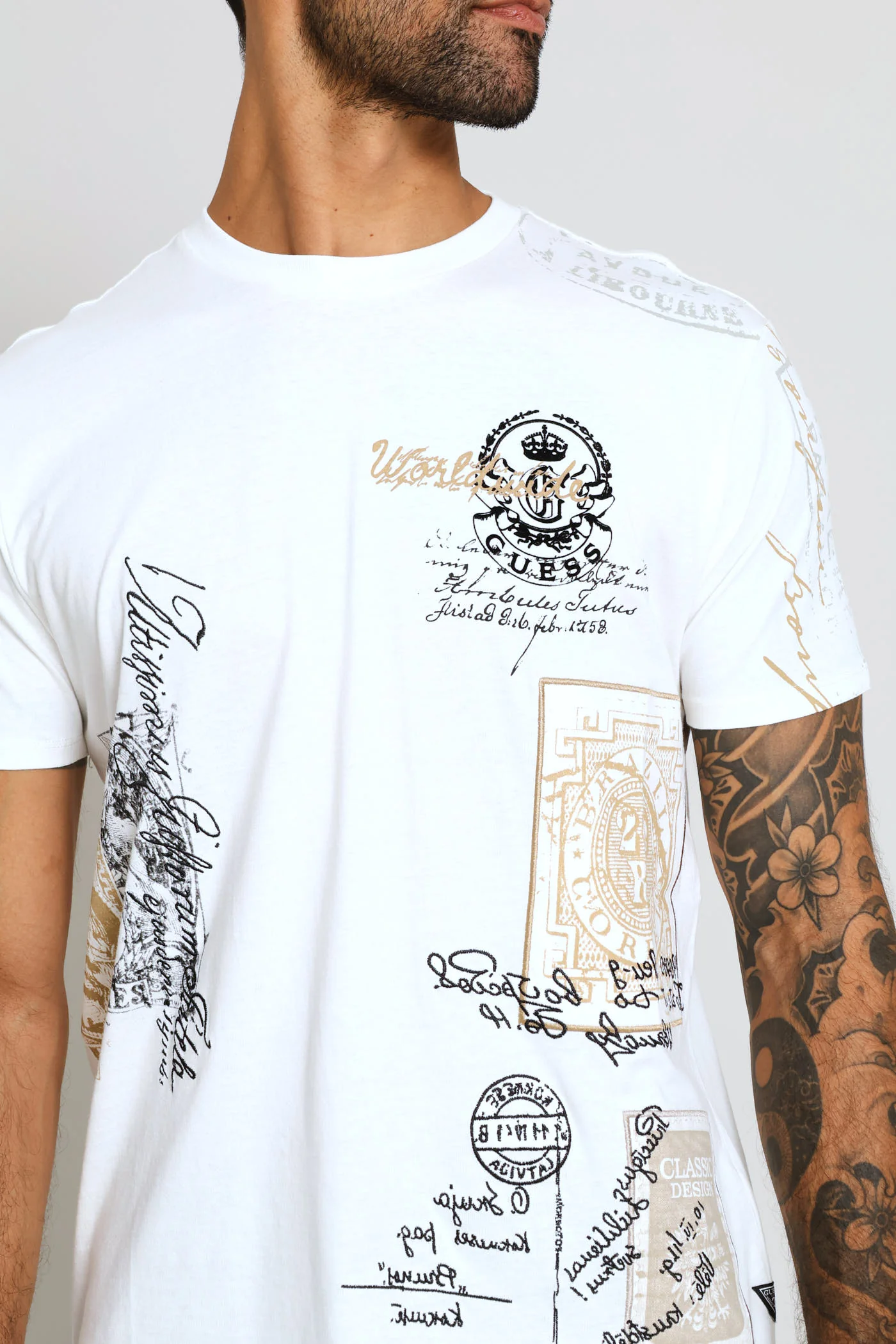Basic 1981 Postage Tee - White - Image 2