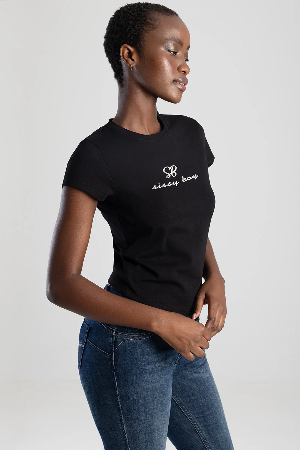 Basic Baby Tee - Black - Image 5