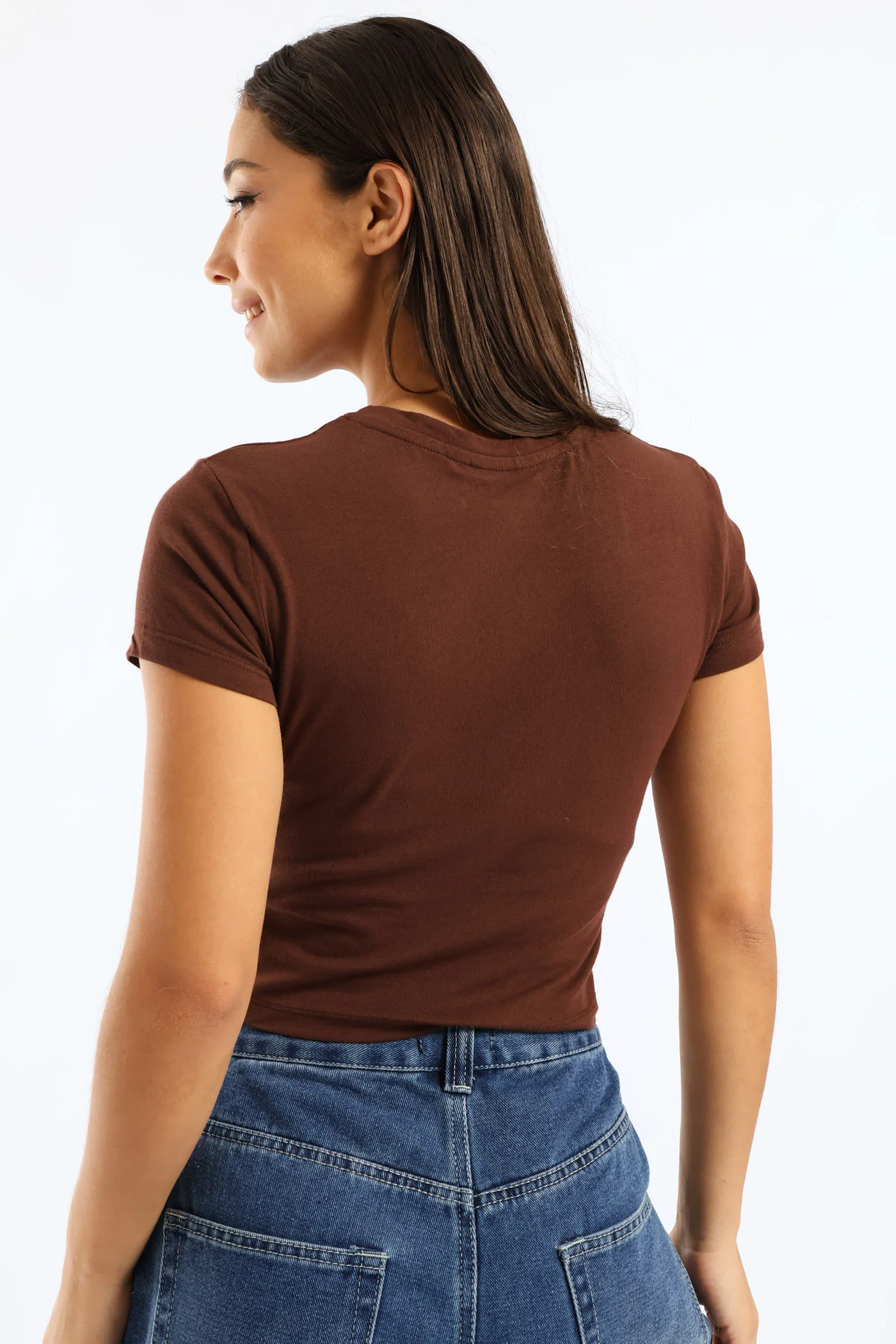 Basic Baby Tee - Chocolate - Image 4