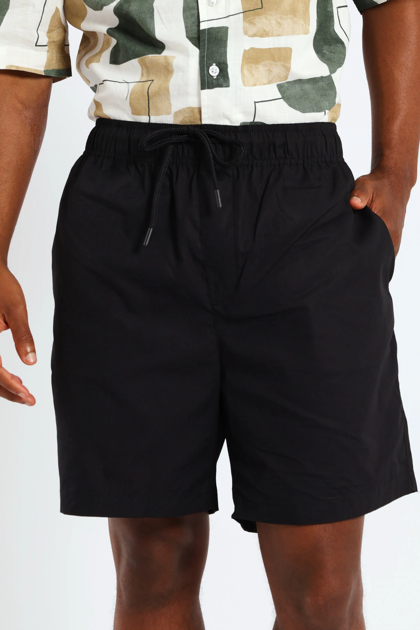 Basic Beach Shorts - Black - Image 2