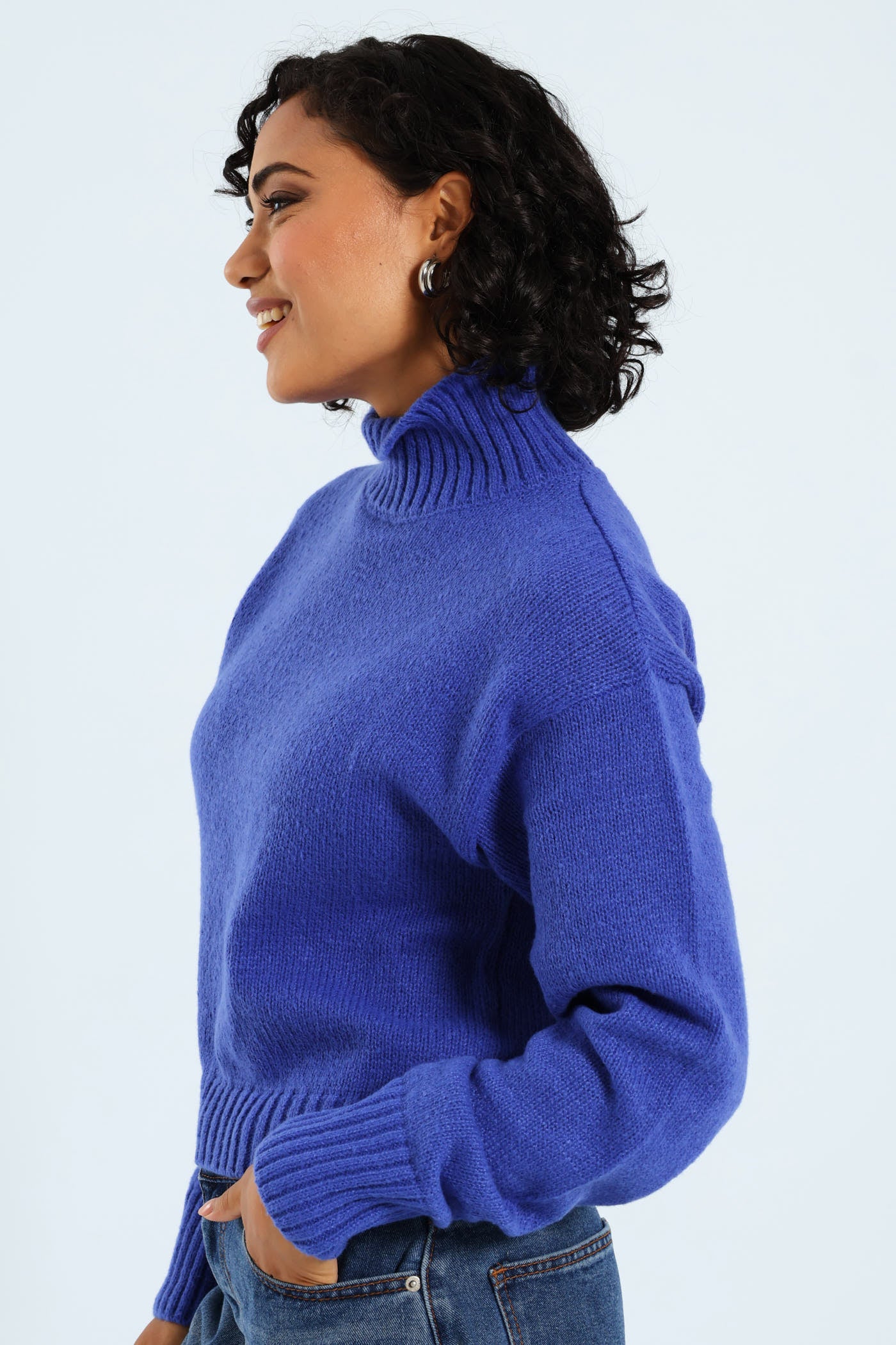 Basic Boxy Pullover - Cobalt - Image 3
