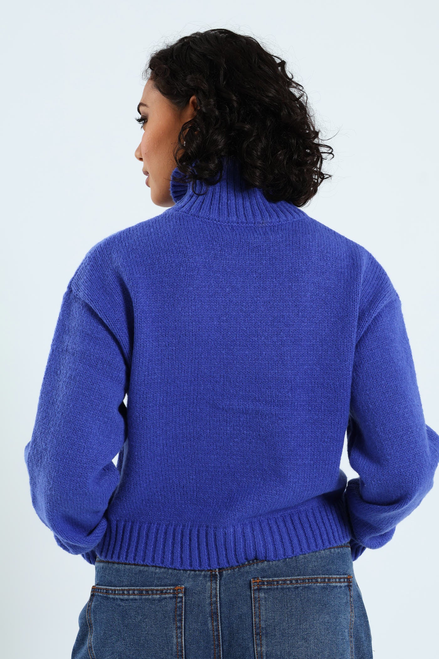Basic Boxy Pullover - Cobalt - Image 4