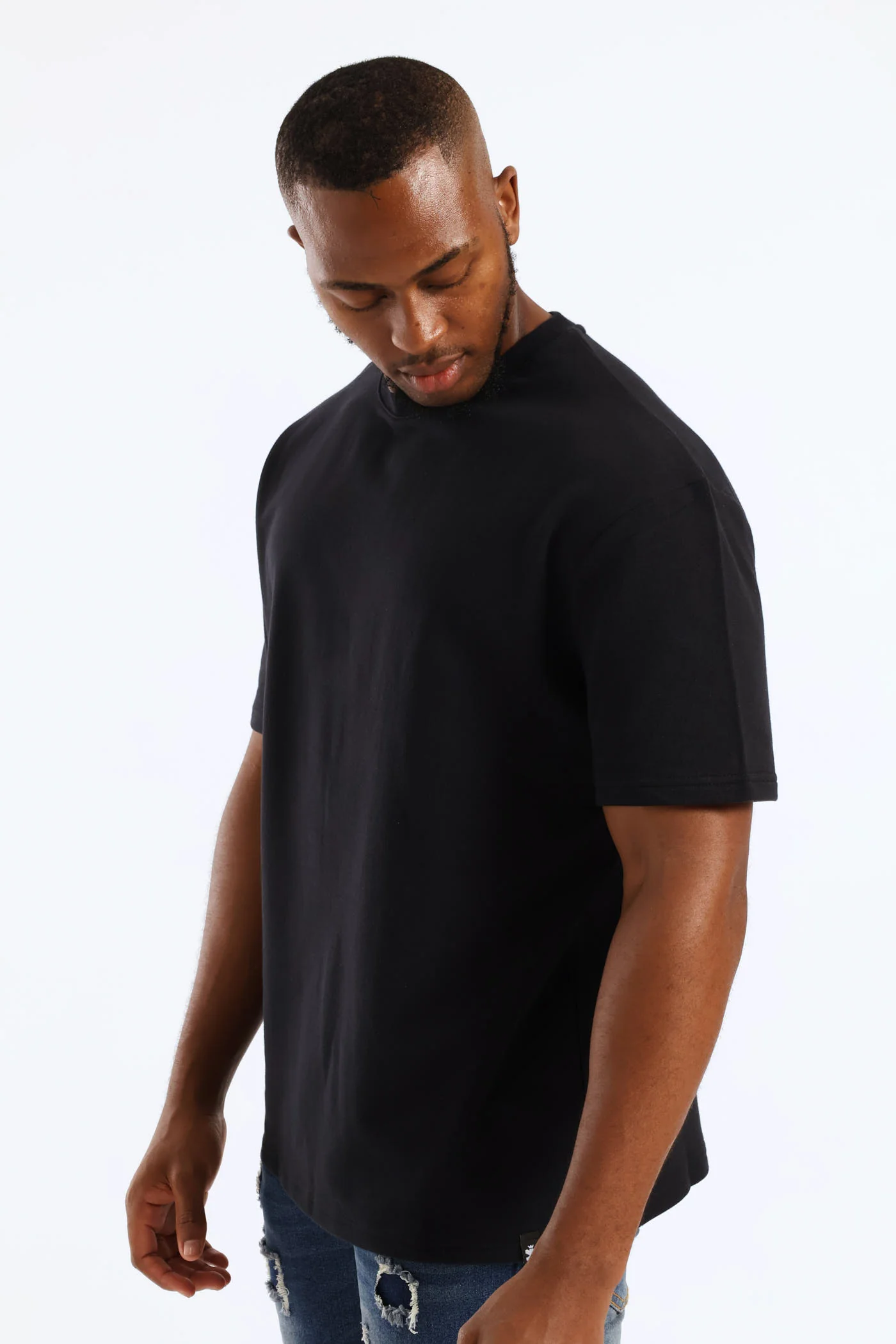 Basic Boxy Tee - Black - Image 2