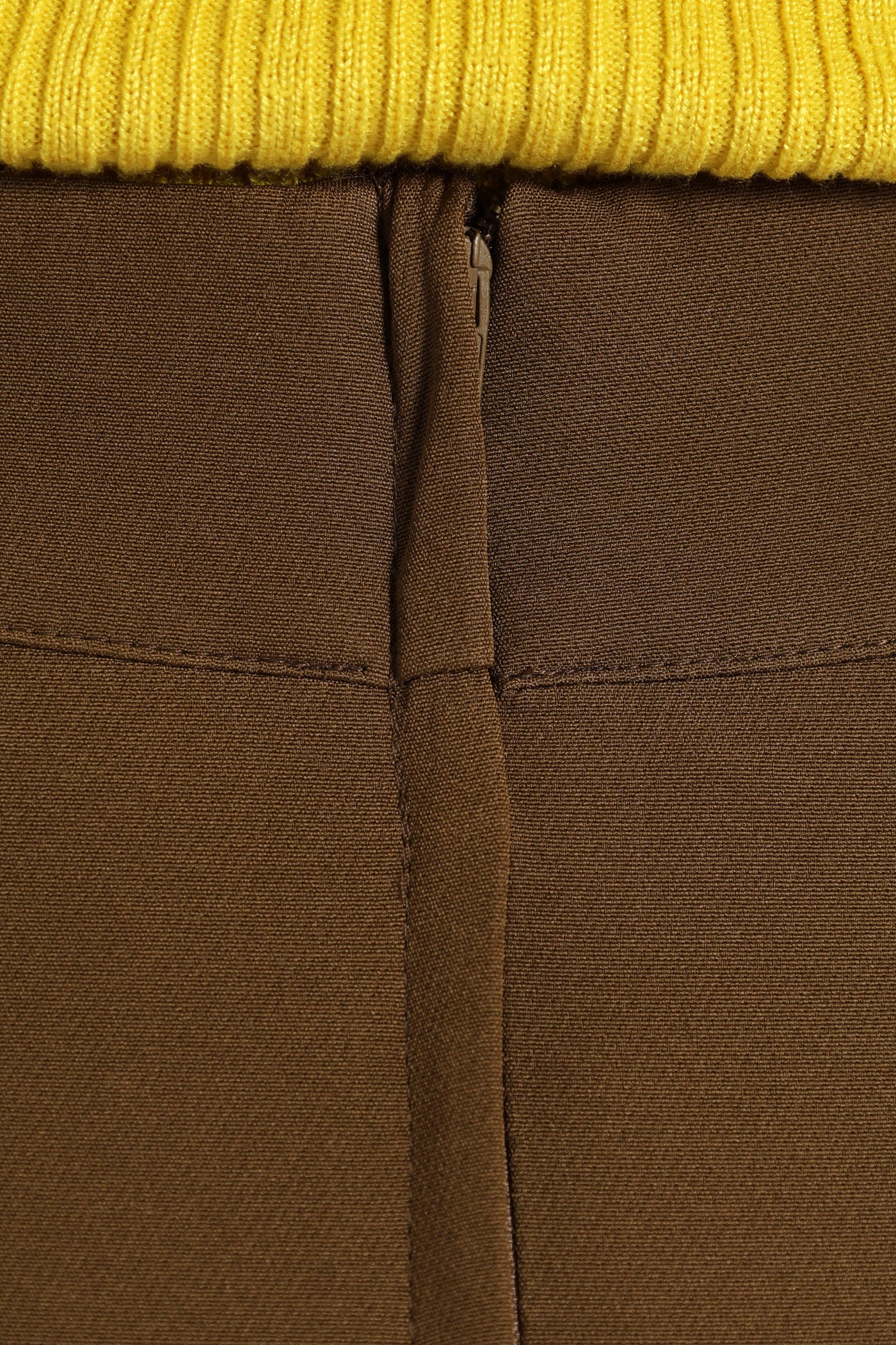 Basic Career Skirt - Brown - Image 5