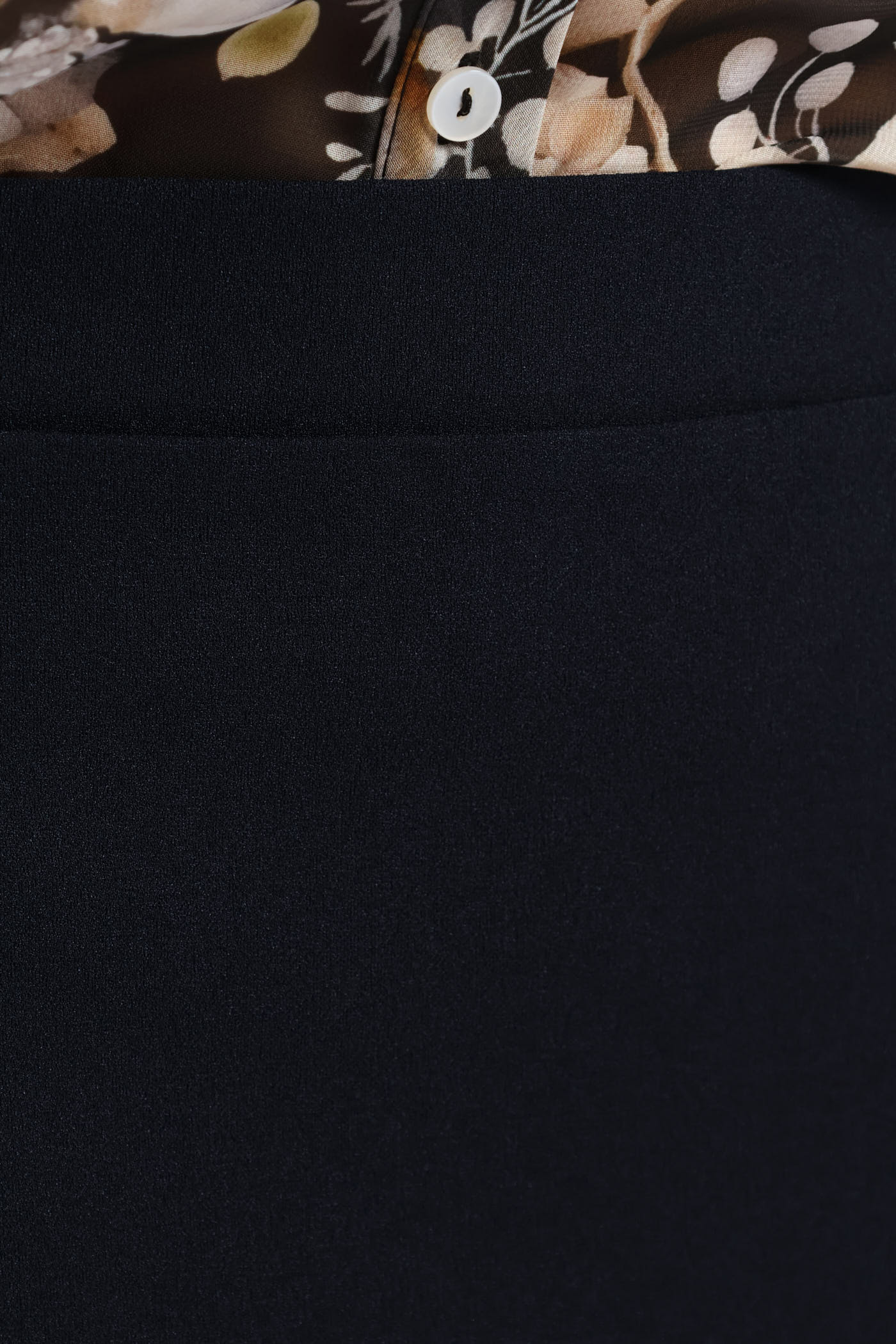 Basic Career Skirt - Dark Navy - Image 5
