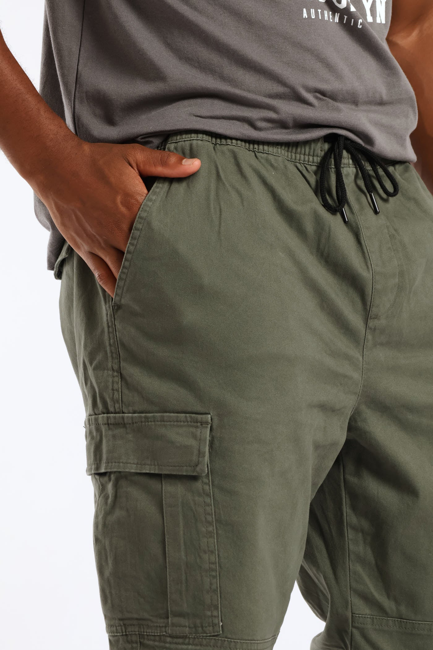 Basic Cargo Jogger - Olive - Image 2