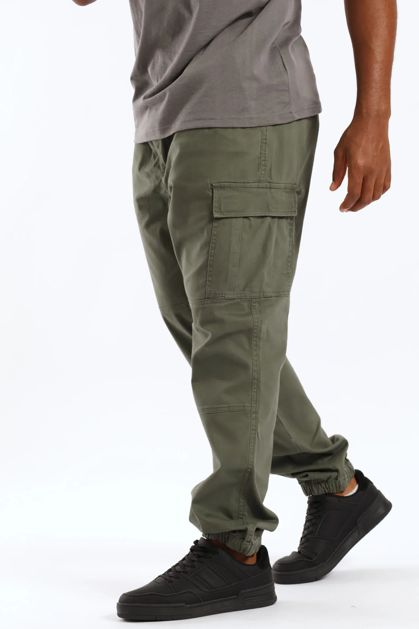 Basic Cargo Jogger - Olive - Image 3