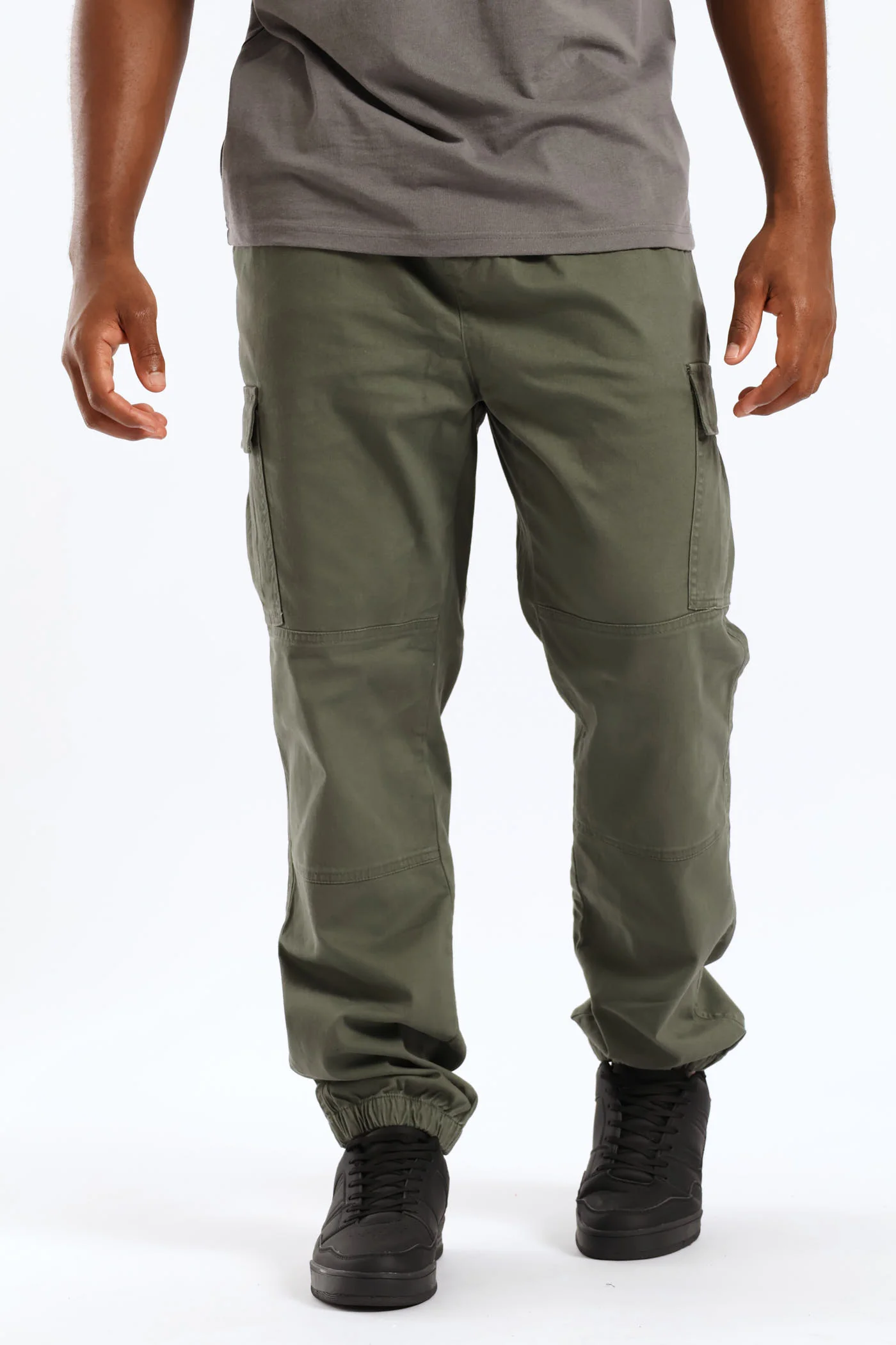Basic Cargo Jogger - Olive - Image 5