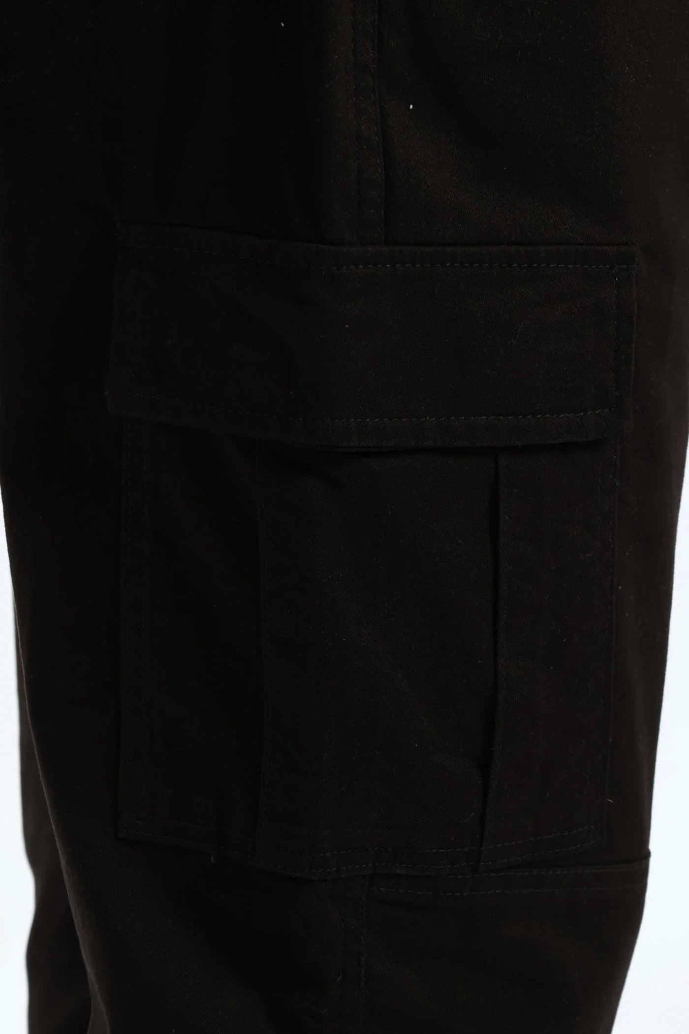 Basic Cargo Pants - Black - Image 2