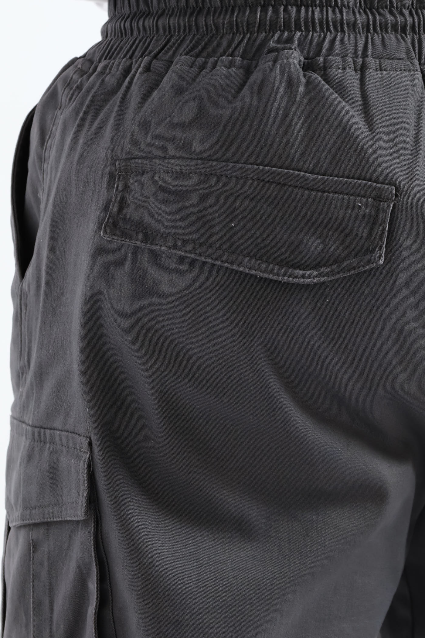 Basic Cargo Pants - Dark Grey - Image 5