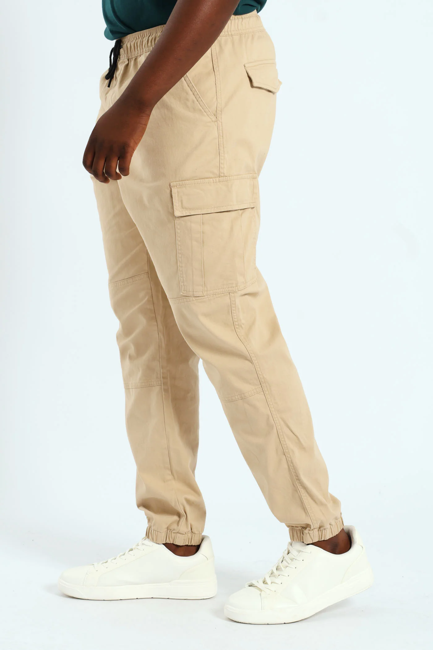 Basic Cargo Pants - Khaki - Image 3