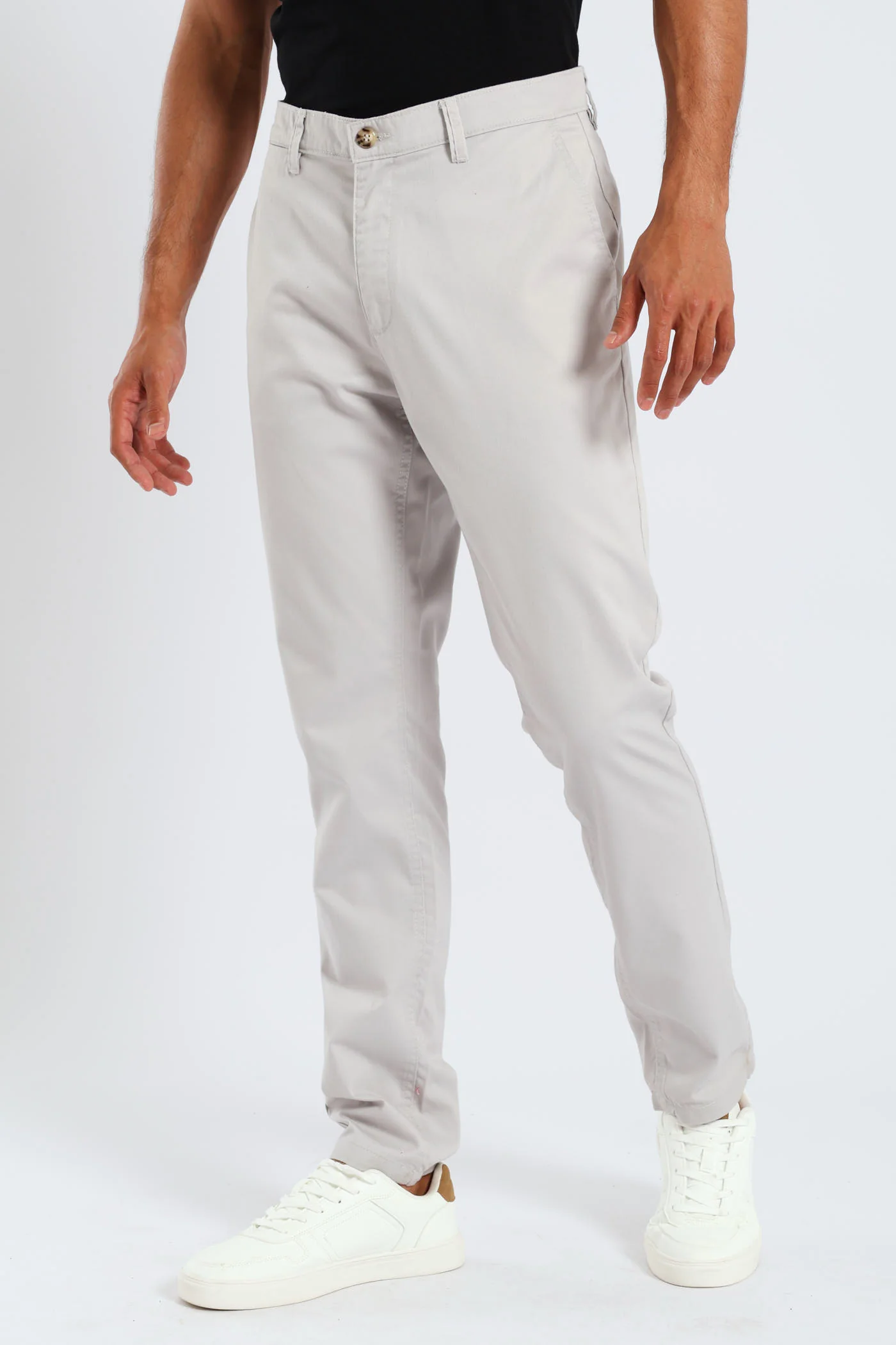 Basic Chino Trouser - Stone - Image 3