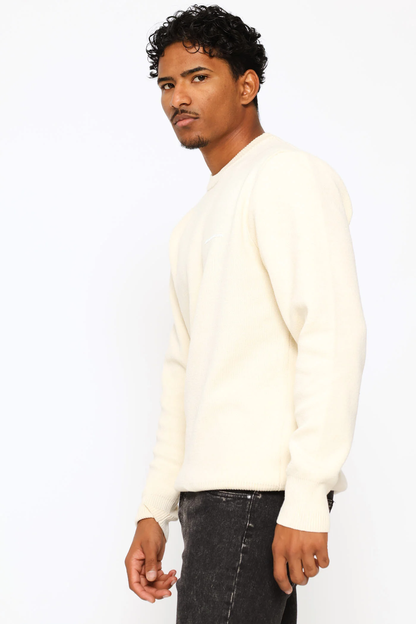 Basic Crew Jersey - Stone - Image 3