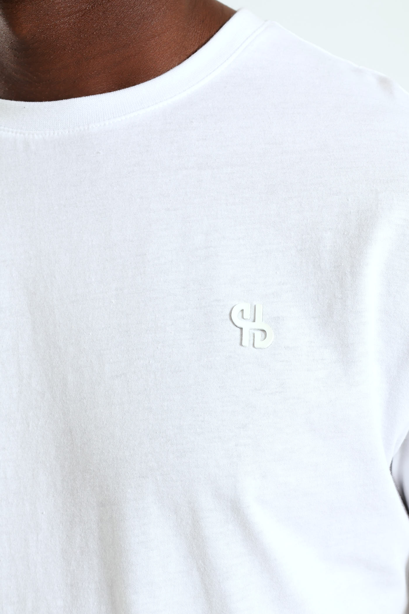 Basic Crew Neck Tee - White - Image 2