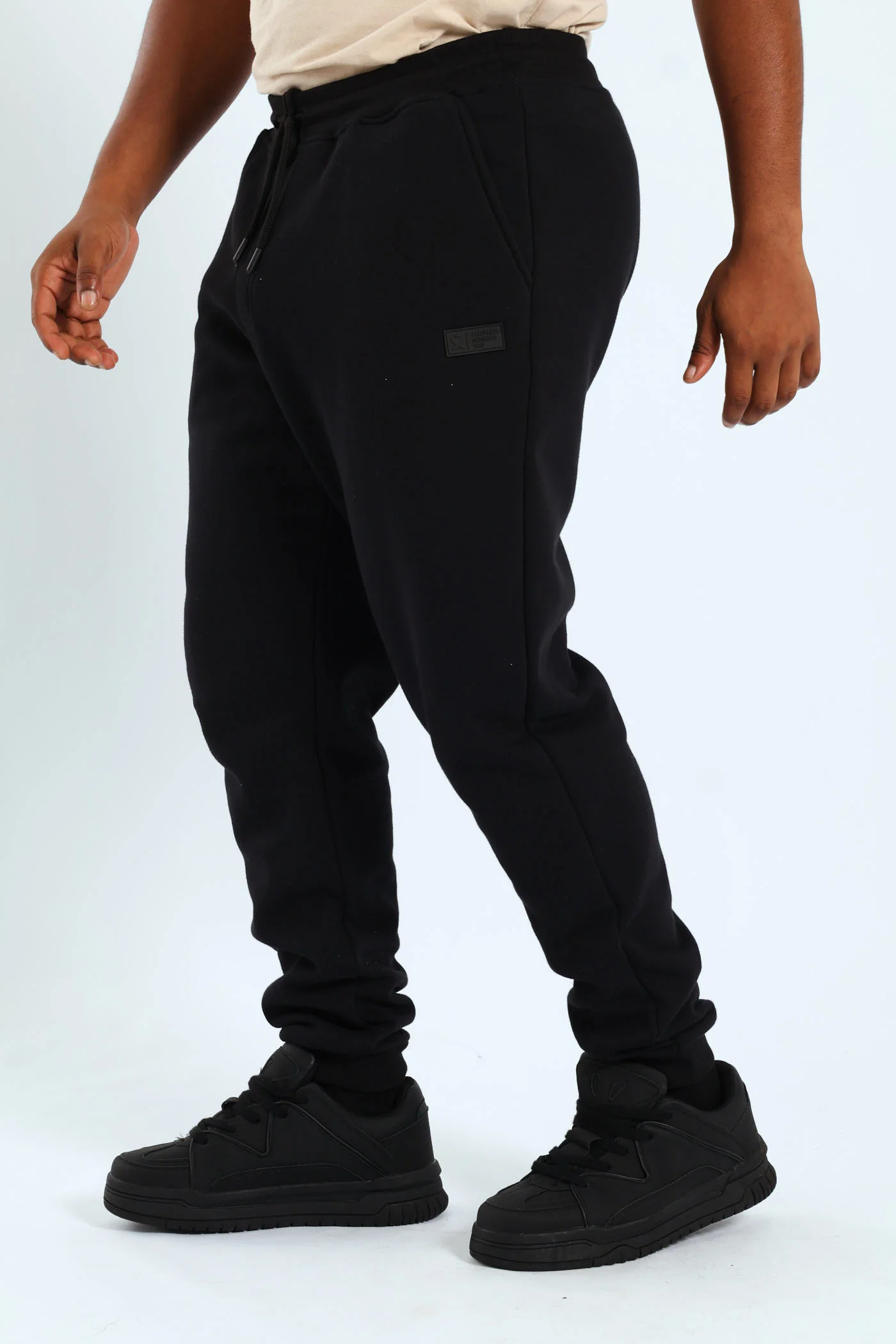 Basic Fleece Jogger - Black - Image 2
