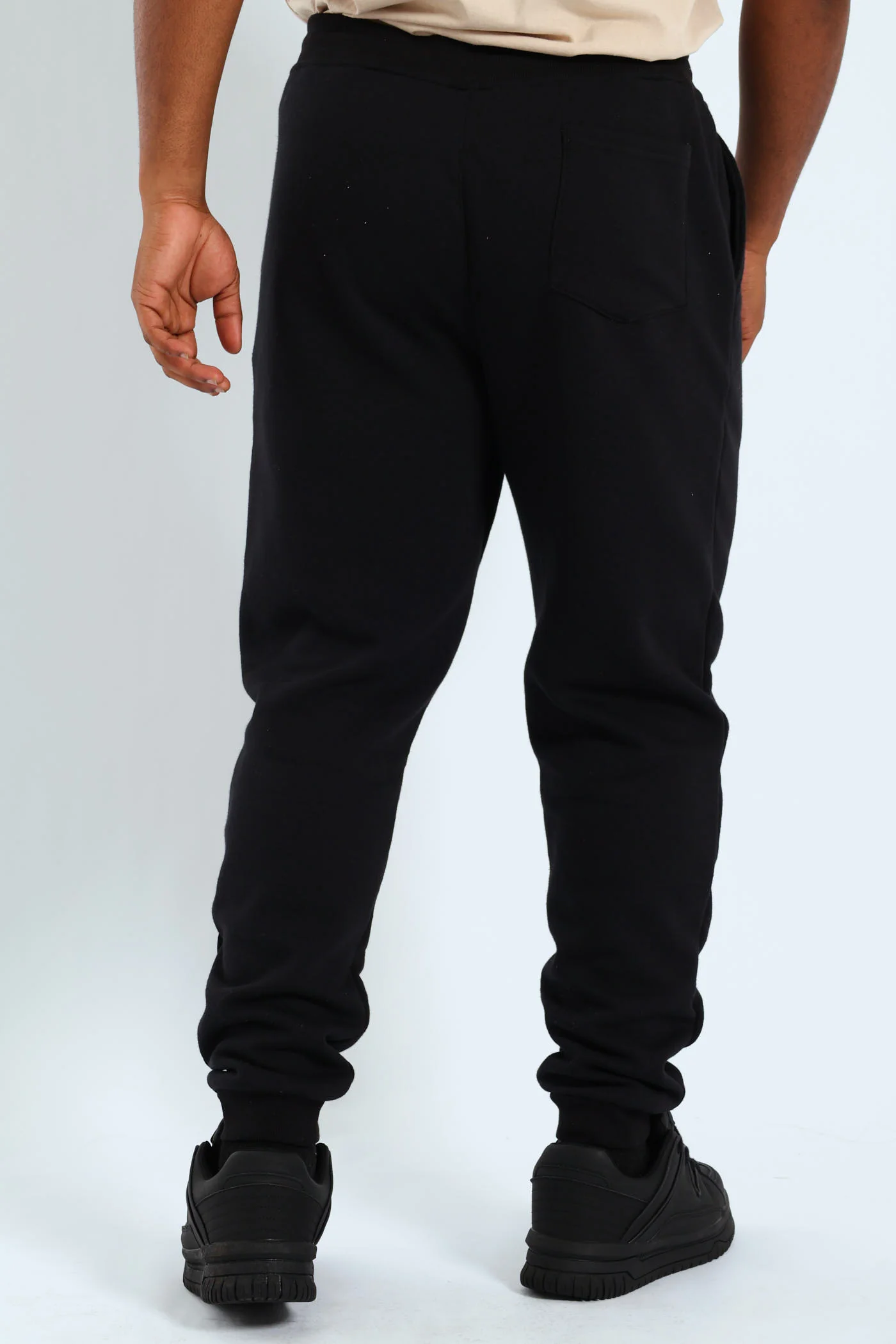 Basic Fleece Jogger - Black - Image 4