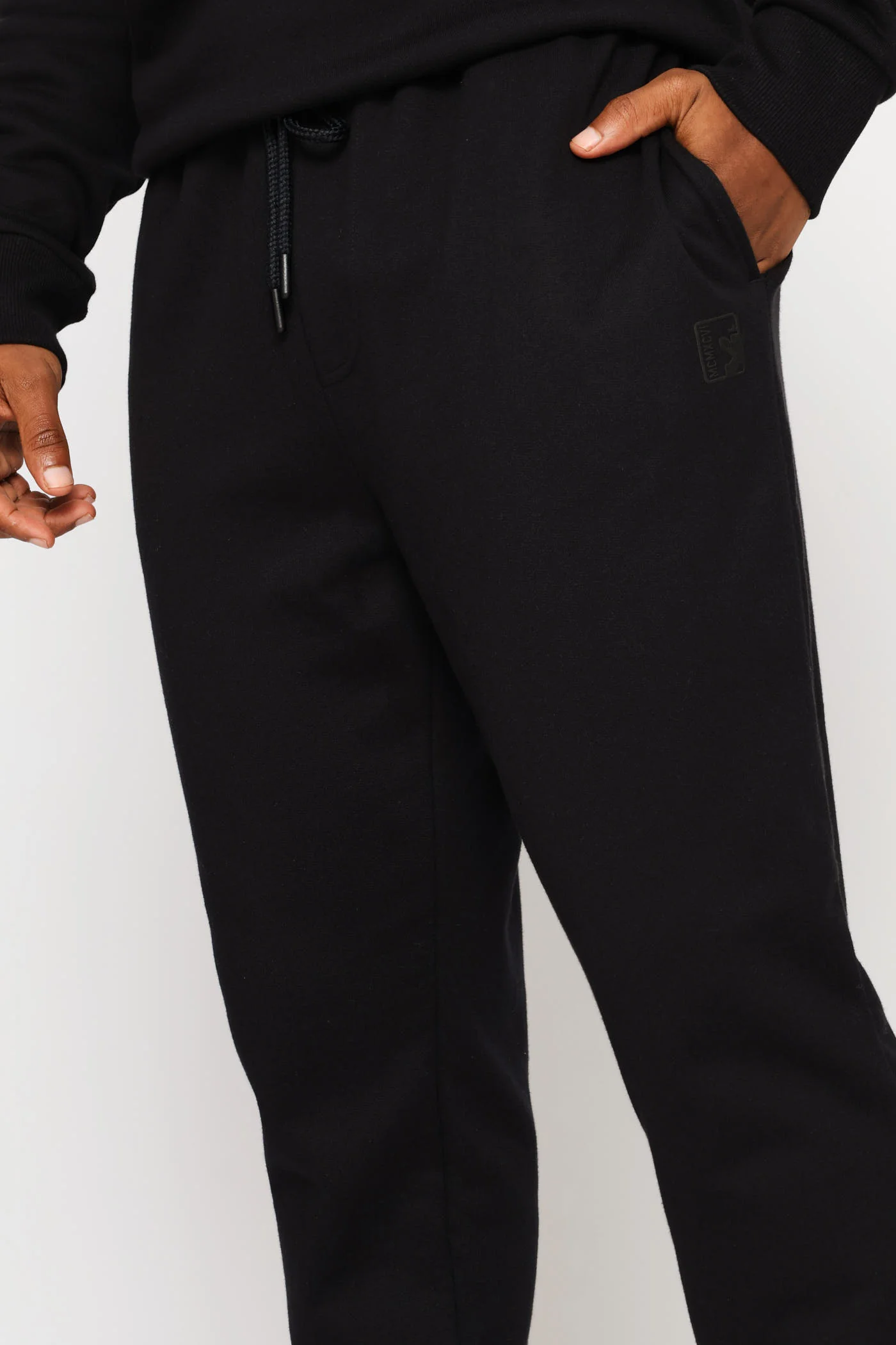 Basic Fleece Jogger - Black - Image 2