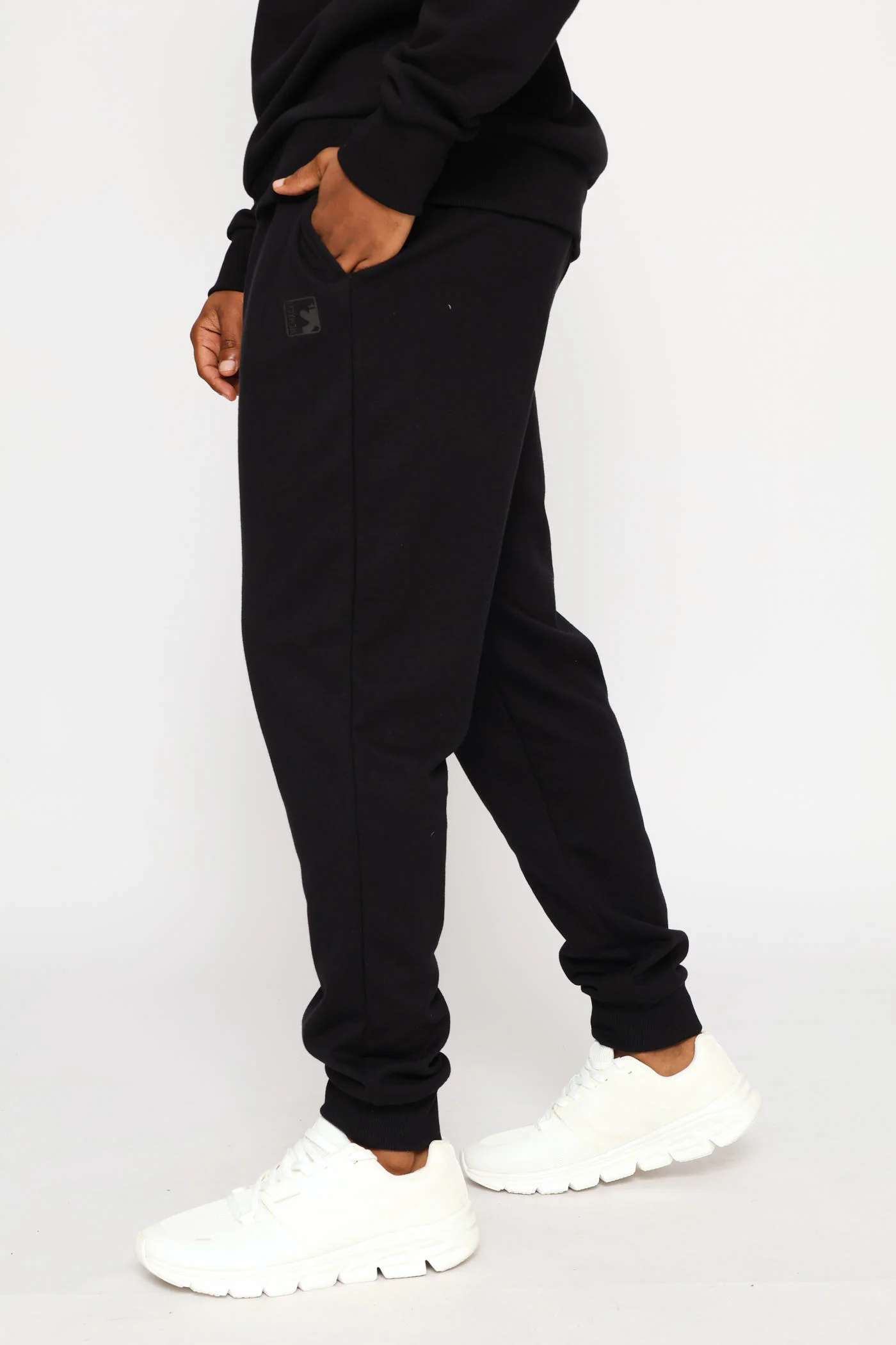 Basic Fleece Jogger - Black - Image 4